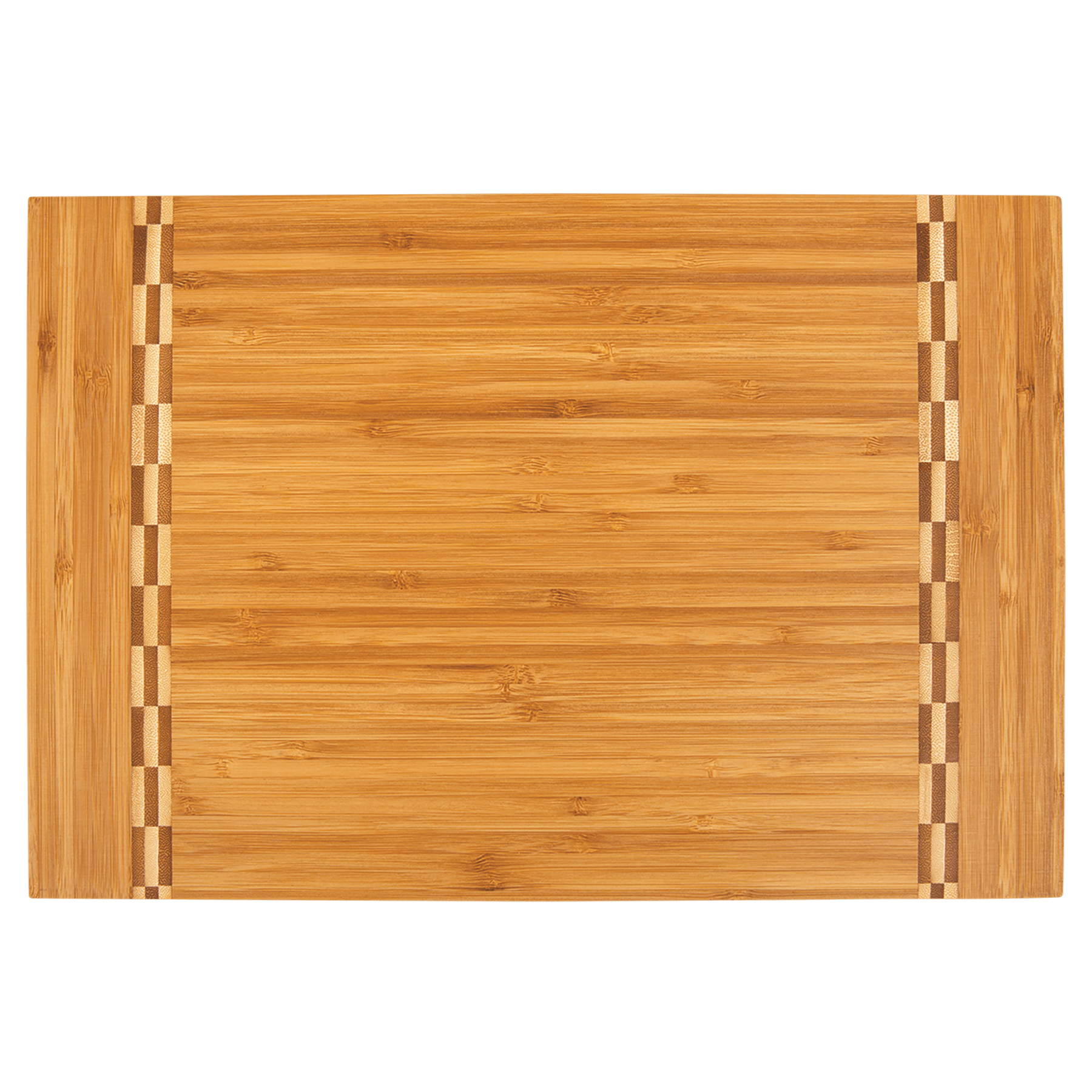 15" x 10.25" Bamboo Cutting Board with Butcher Block Inlay