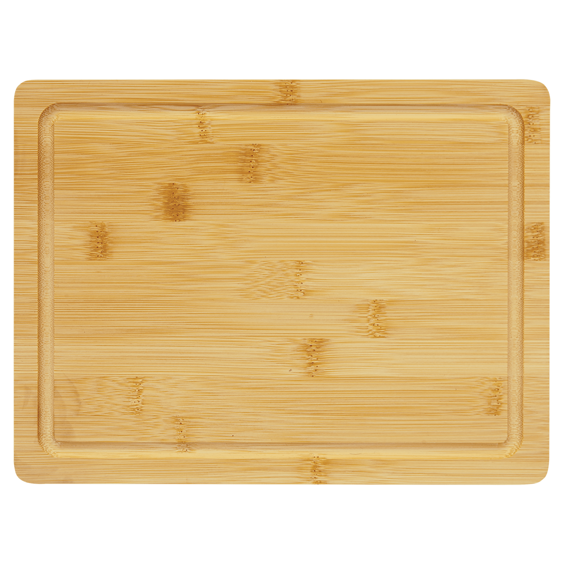 11.5" x 8.75" Bamboo Cutting Board with Drip Ring