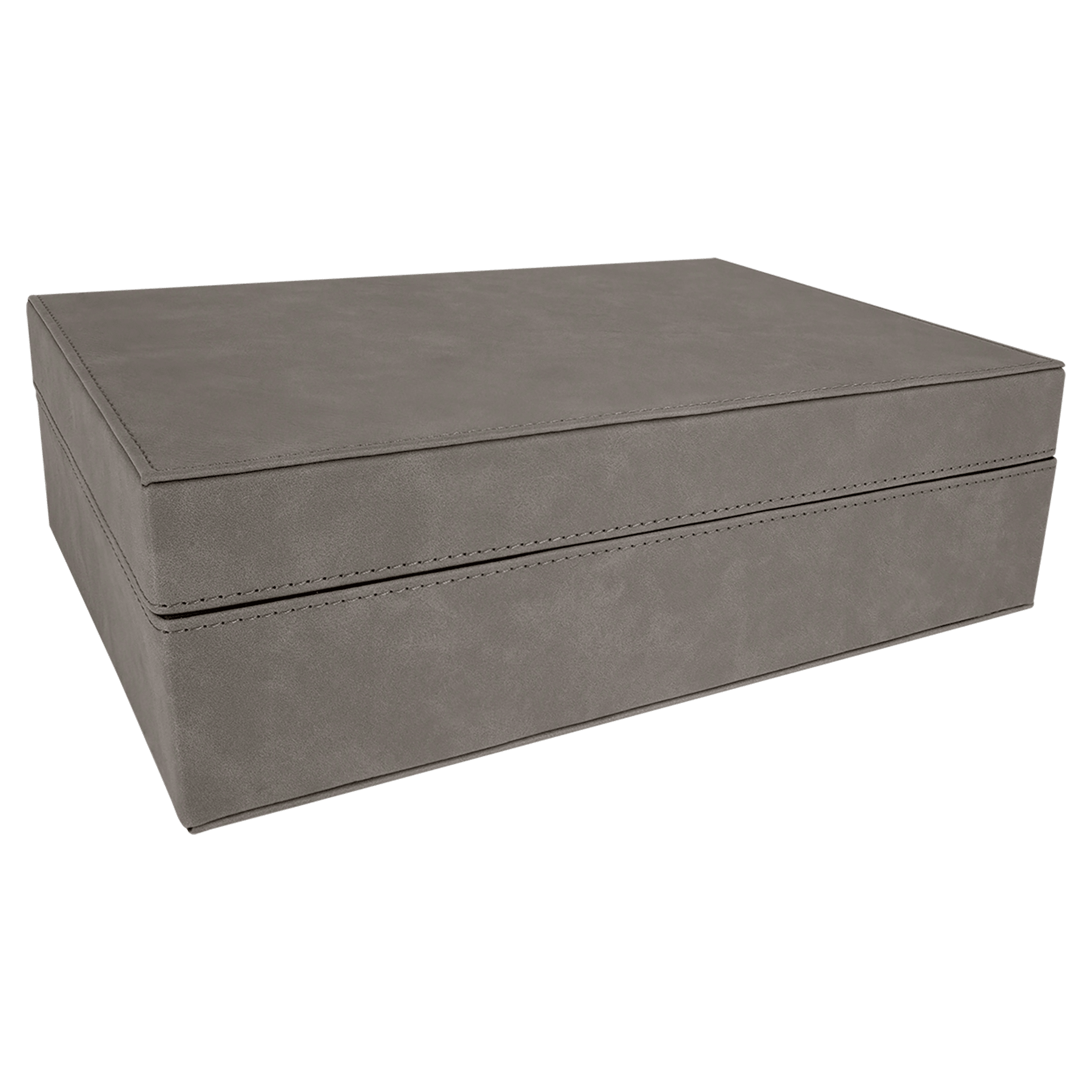 12.25" x 8.25" Gray Leatherette Premium Gift Box