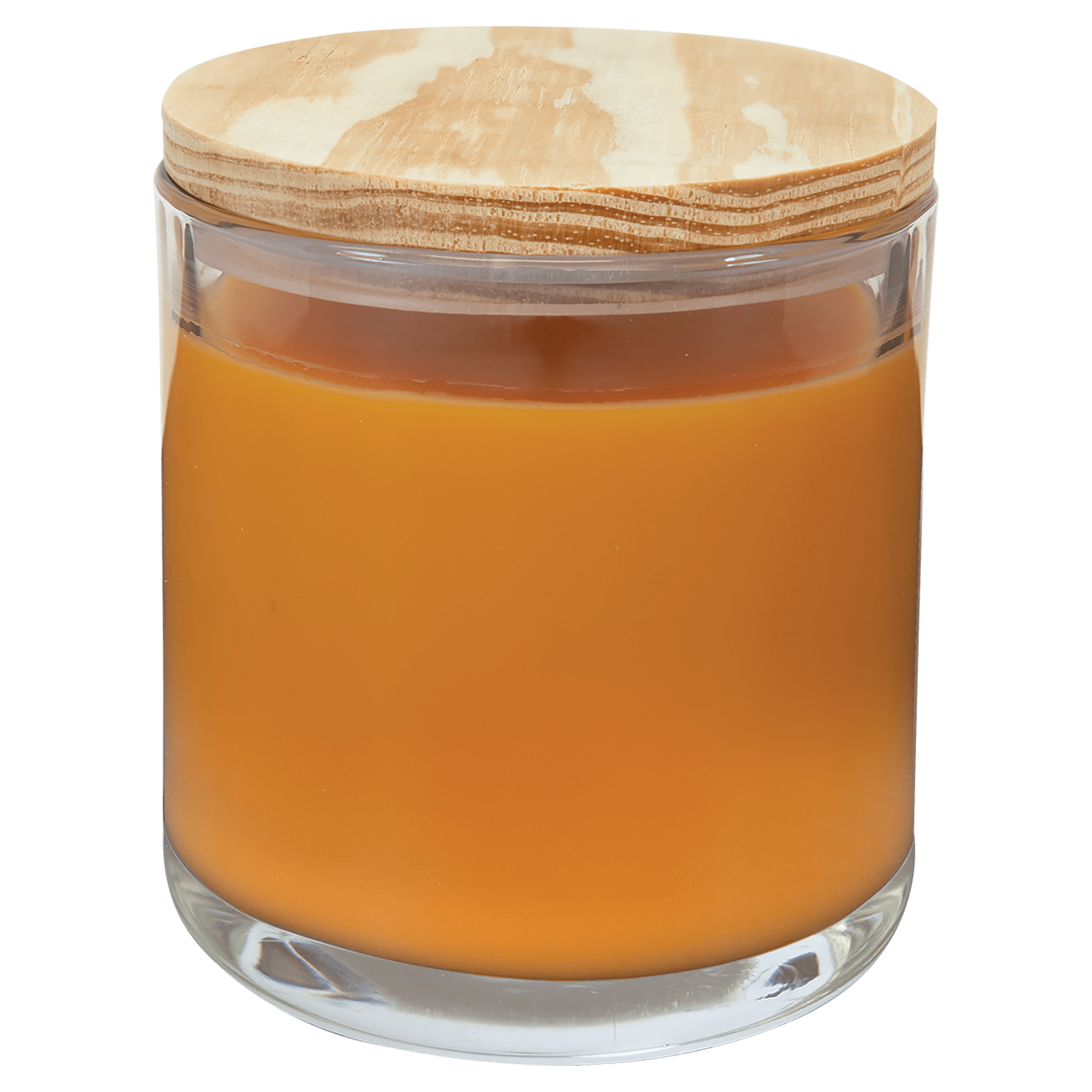 Candle in a Glass Holder with Wood Lid - CND01