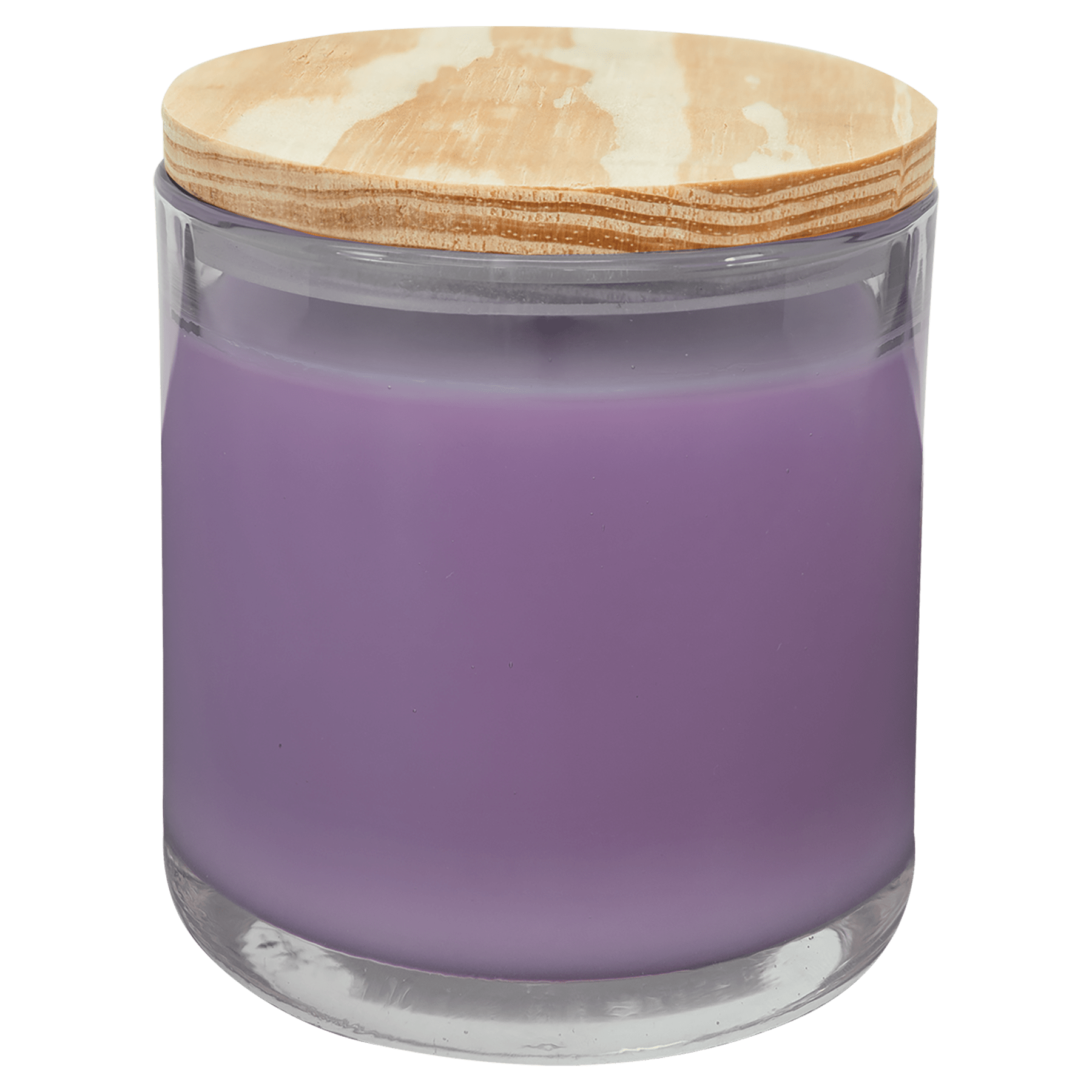 Candle in a Glass Holder with Wood Lid - CND01