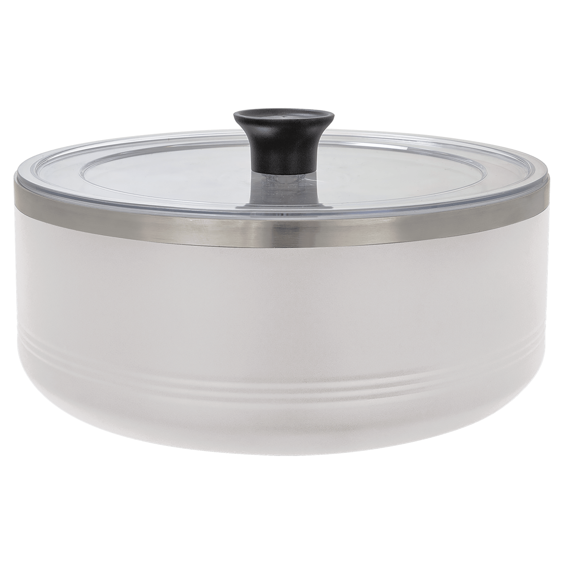 Polar Camel White 3 Quart Serving Bowl with Lid