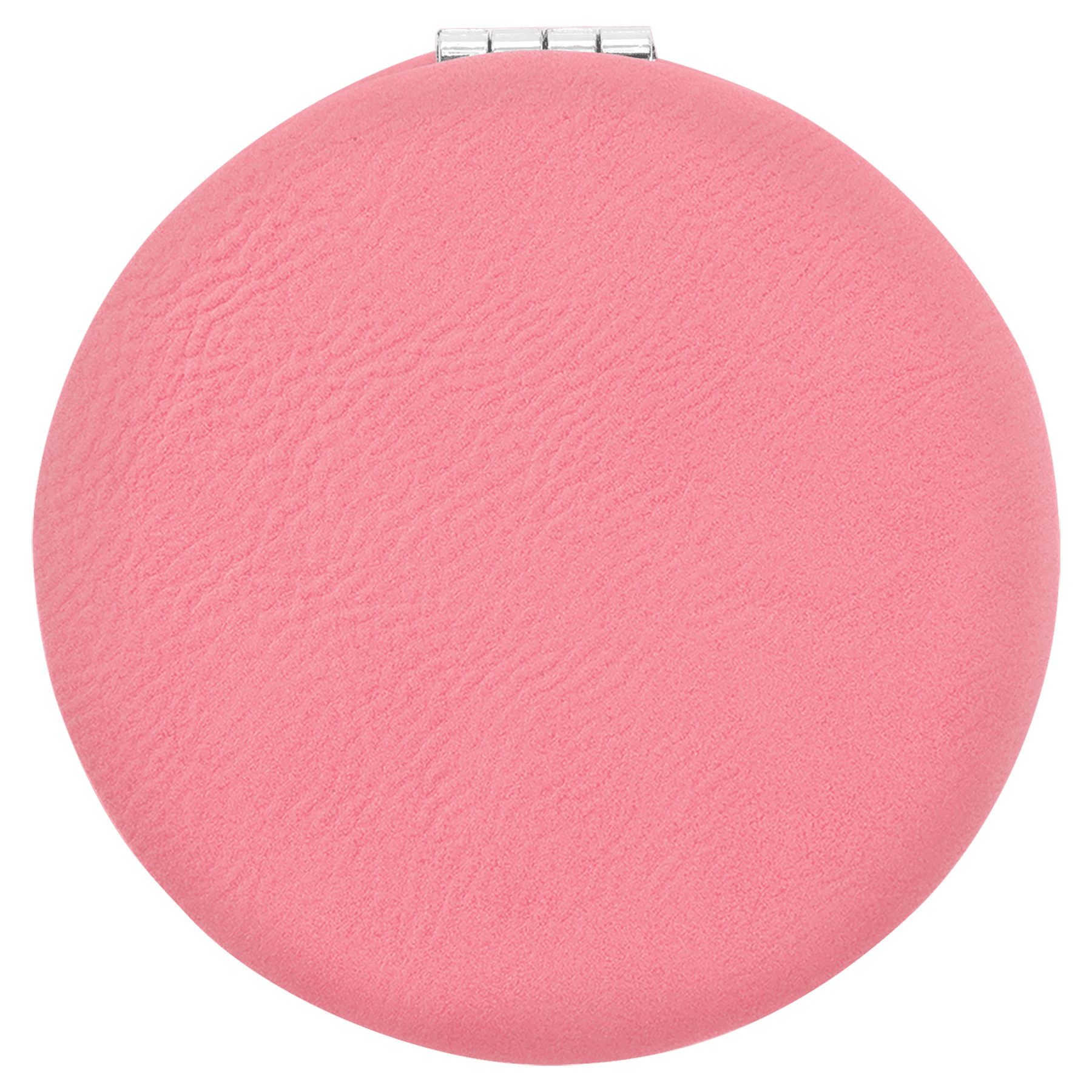 2.5" Pink Leatherette Compact Mirror