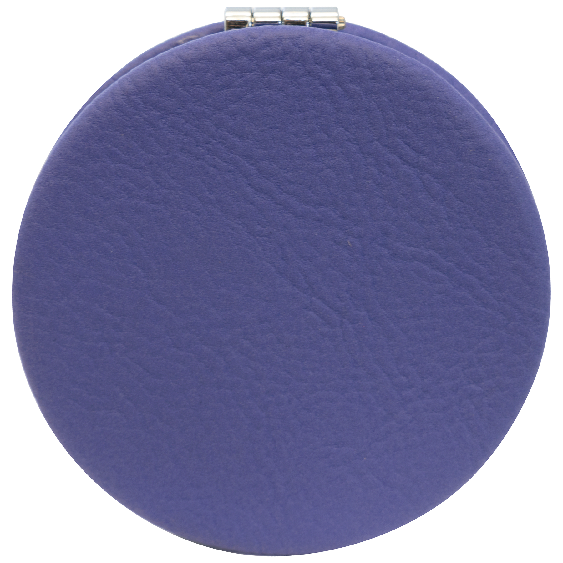 2.5" Purple Leatherette Compact Mirror