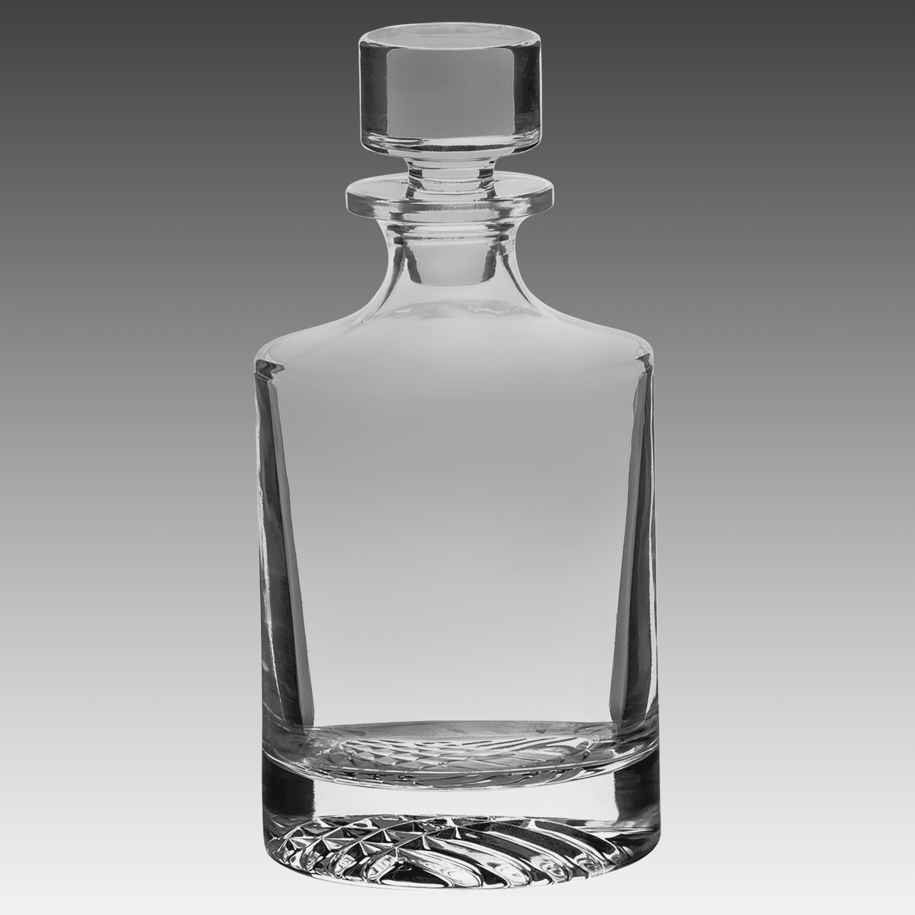 850ml Round Glass Decanter w/Black Gift Box