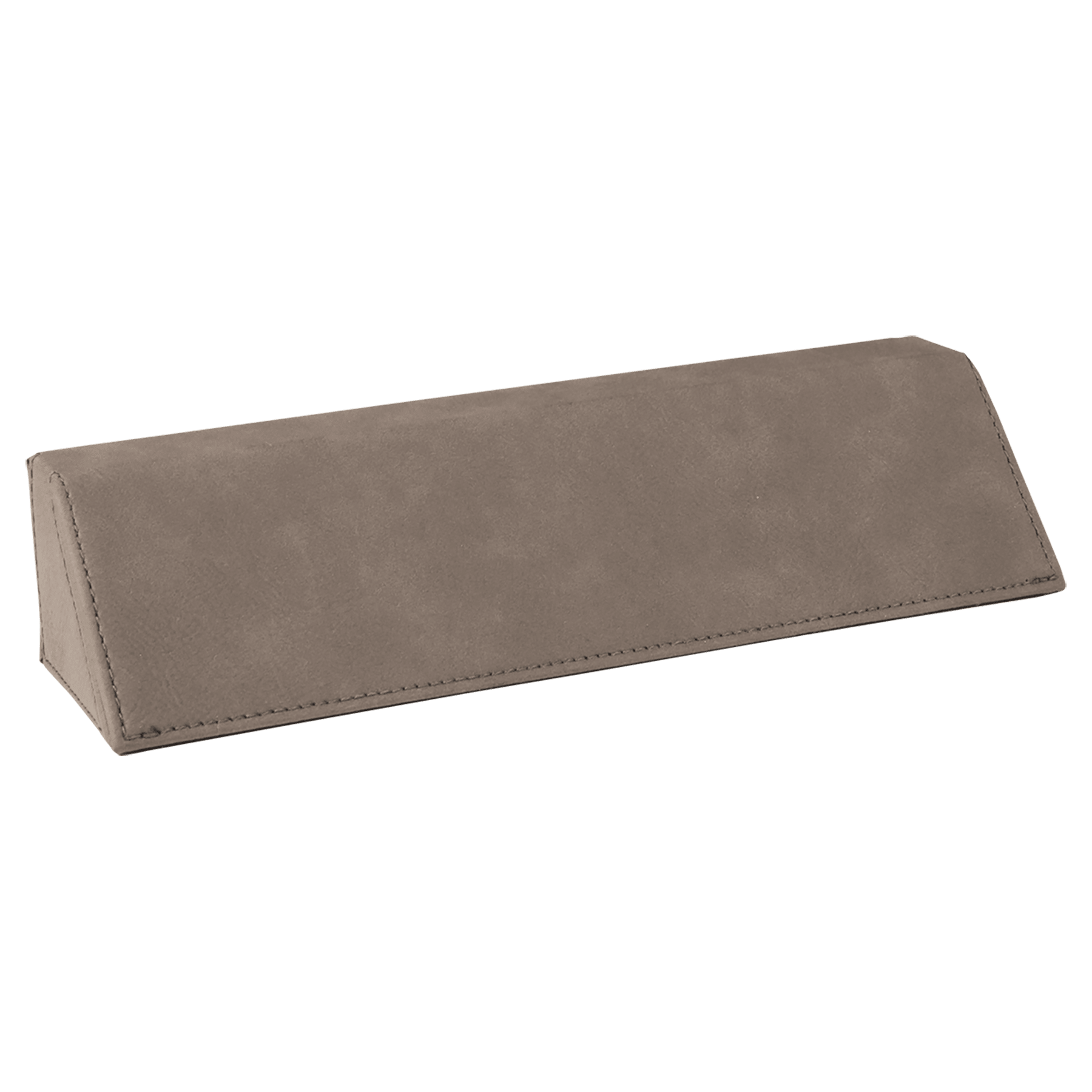 8.5" Gray Leatherette Desk Wedge