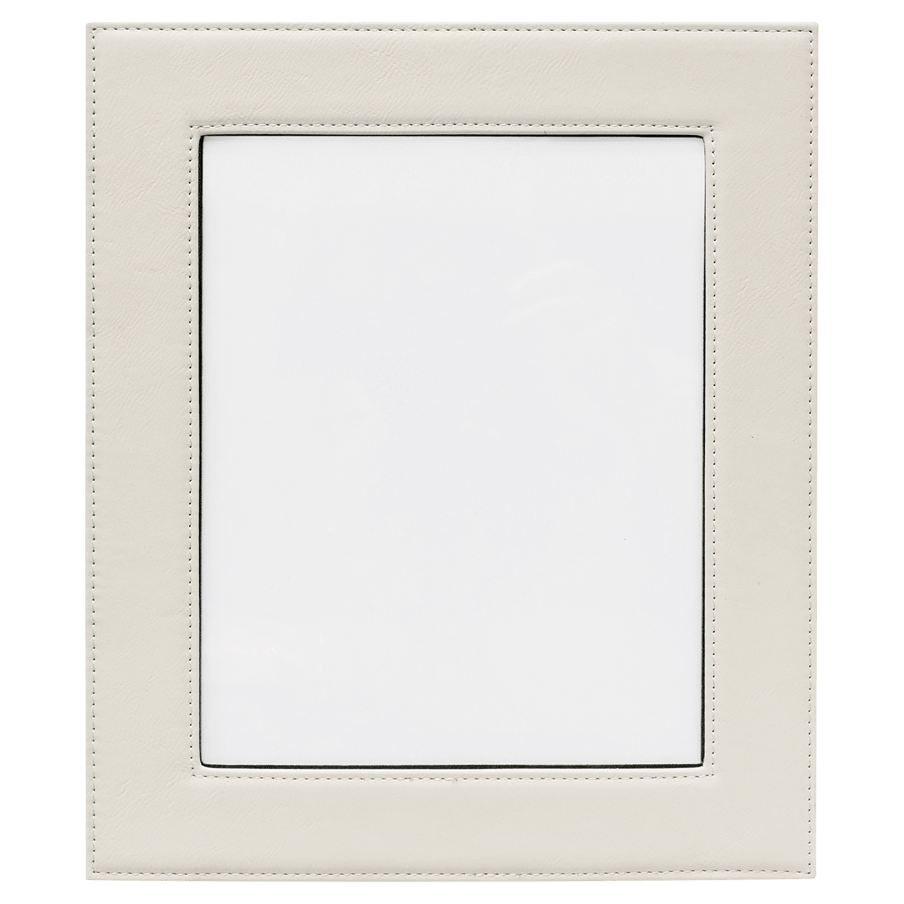 8" x 10" White Leatherette Photo Frame