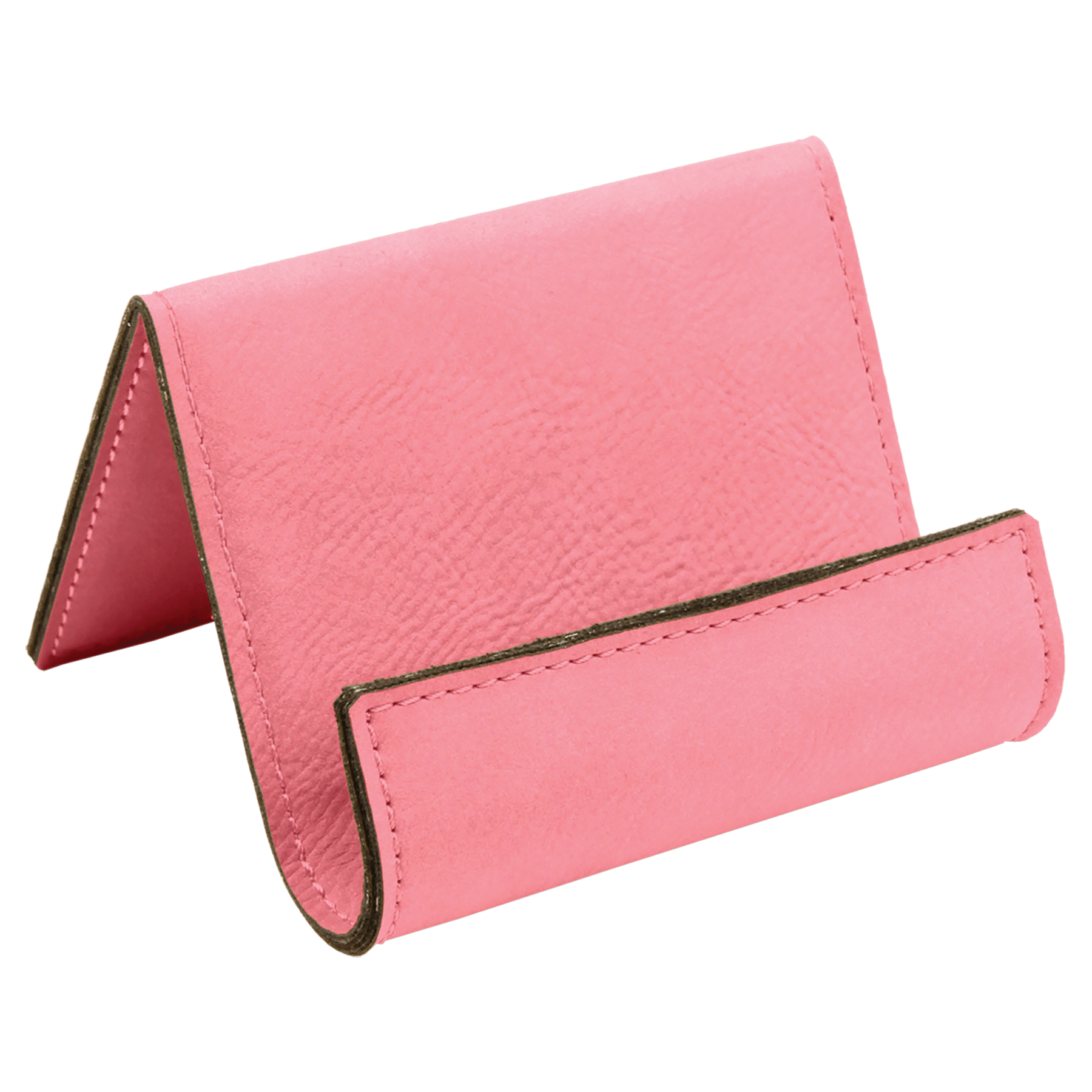 3.5" x 2.5" Pink Leatherette Holder Easel