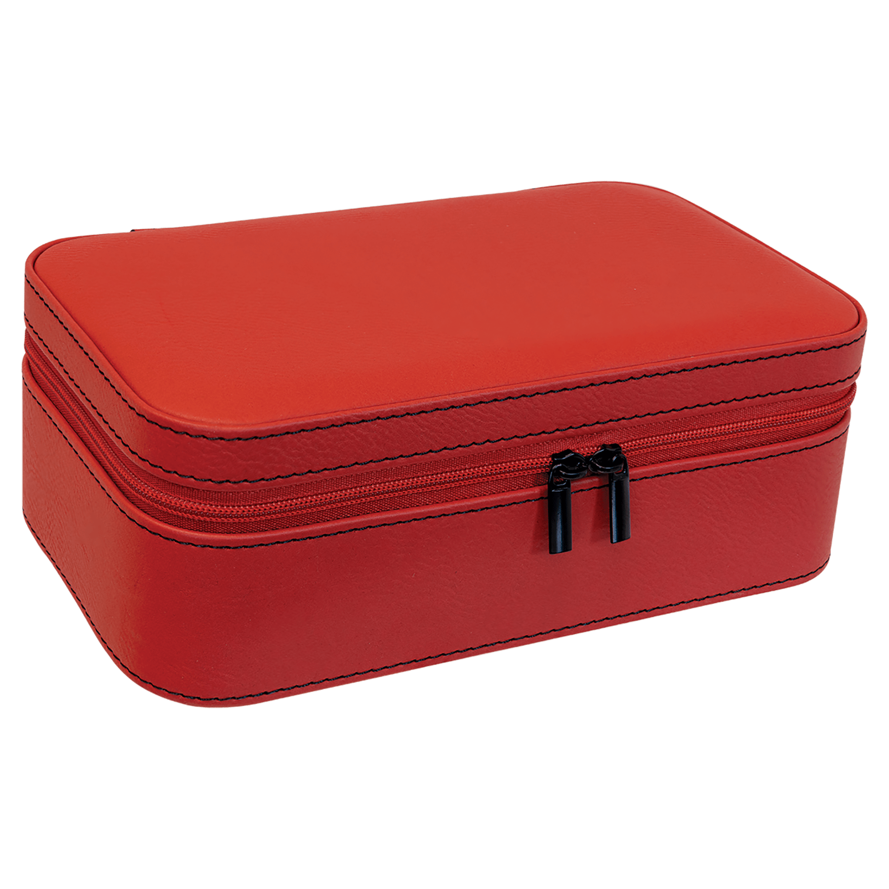 7.5" X 4.5" Red Leatherette Jewelry Box