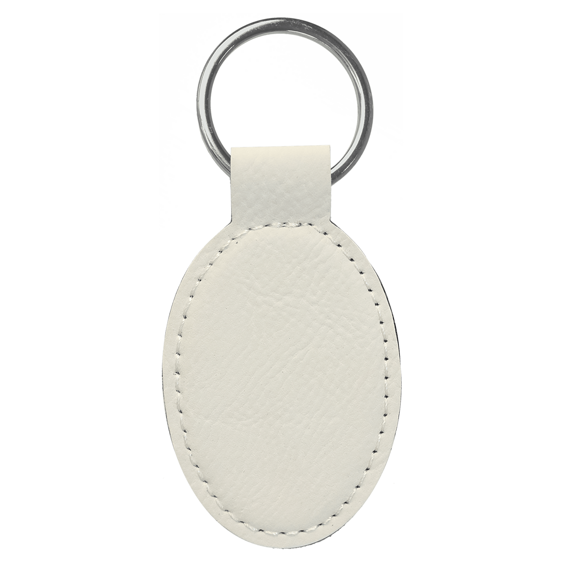 Leatherette Oval Keychain - KCL01