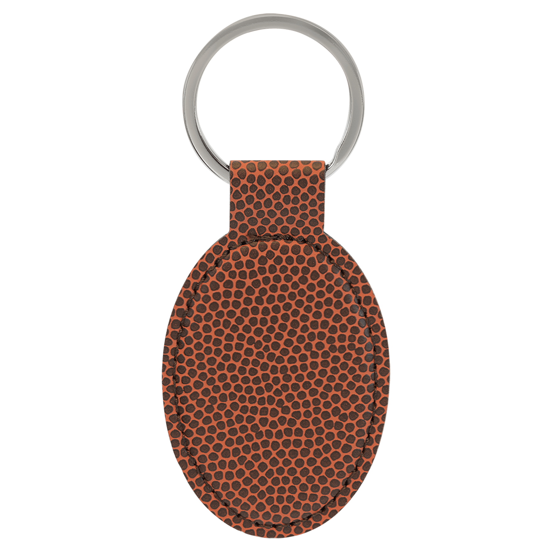 Leatherette Oval Keychain - KCL01