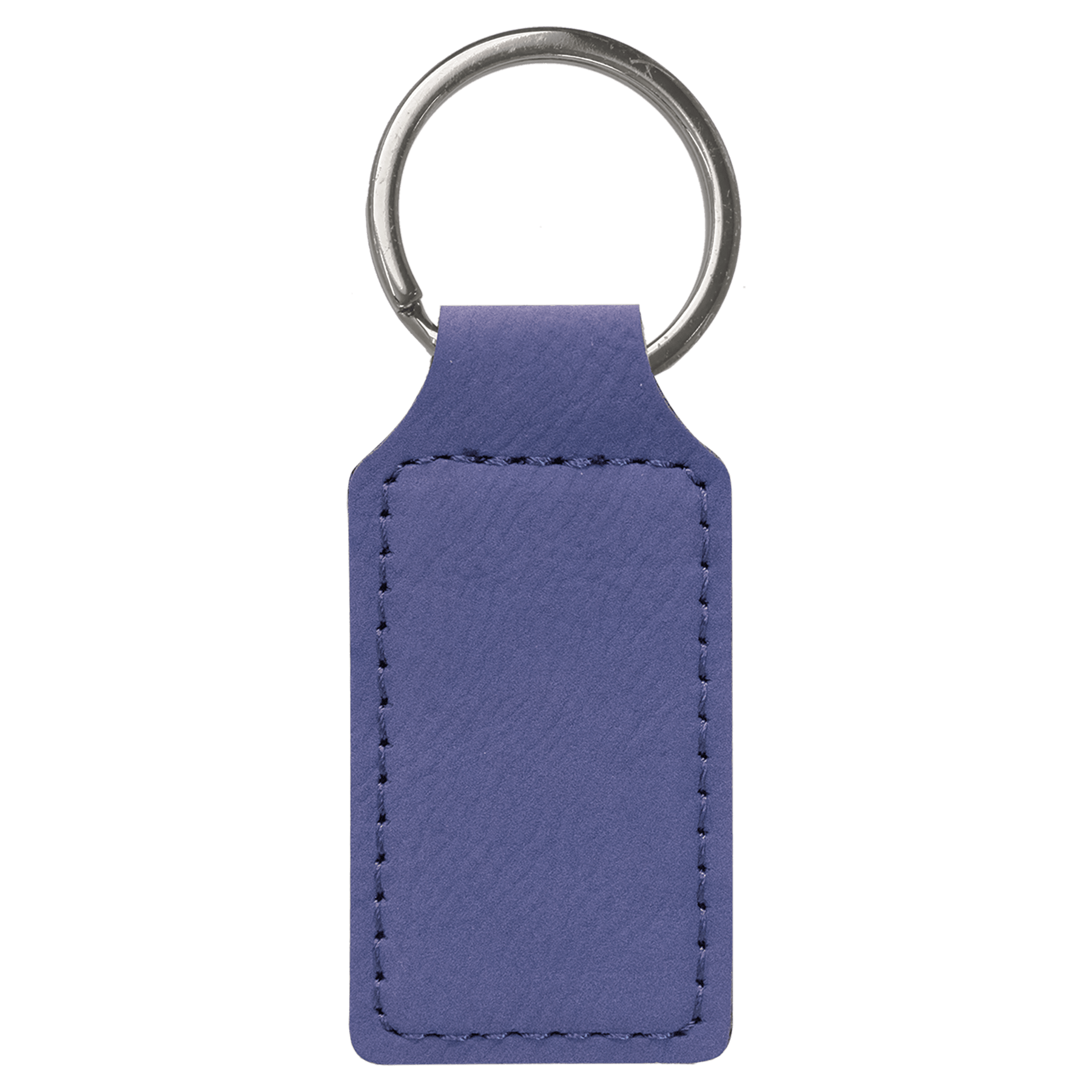 Leatherette Rectangle Keychain - KCL08
