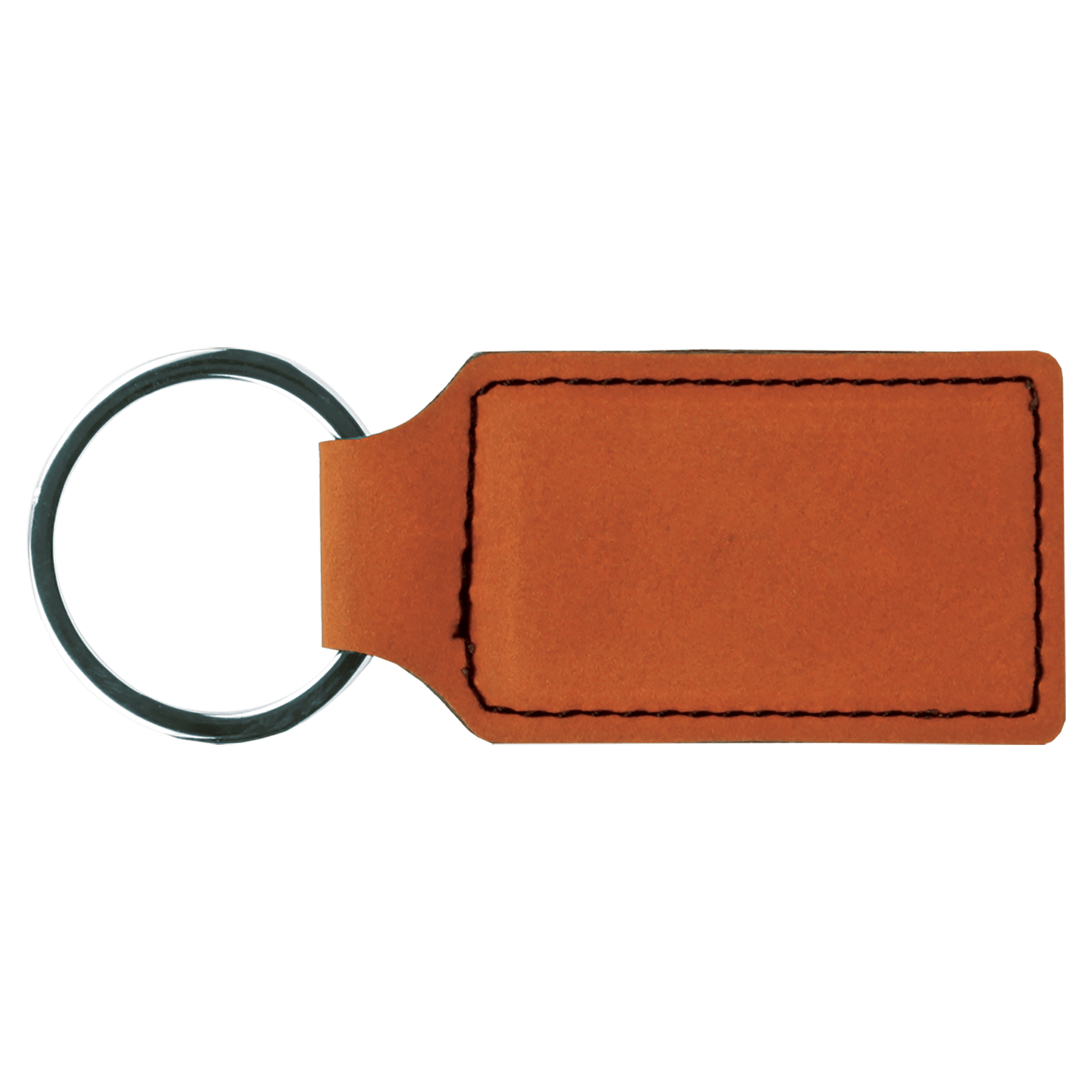Leatherette Rectangle Keychain - KCL08