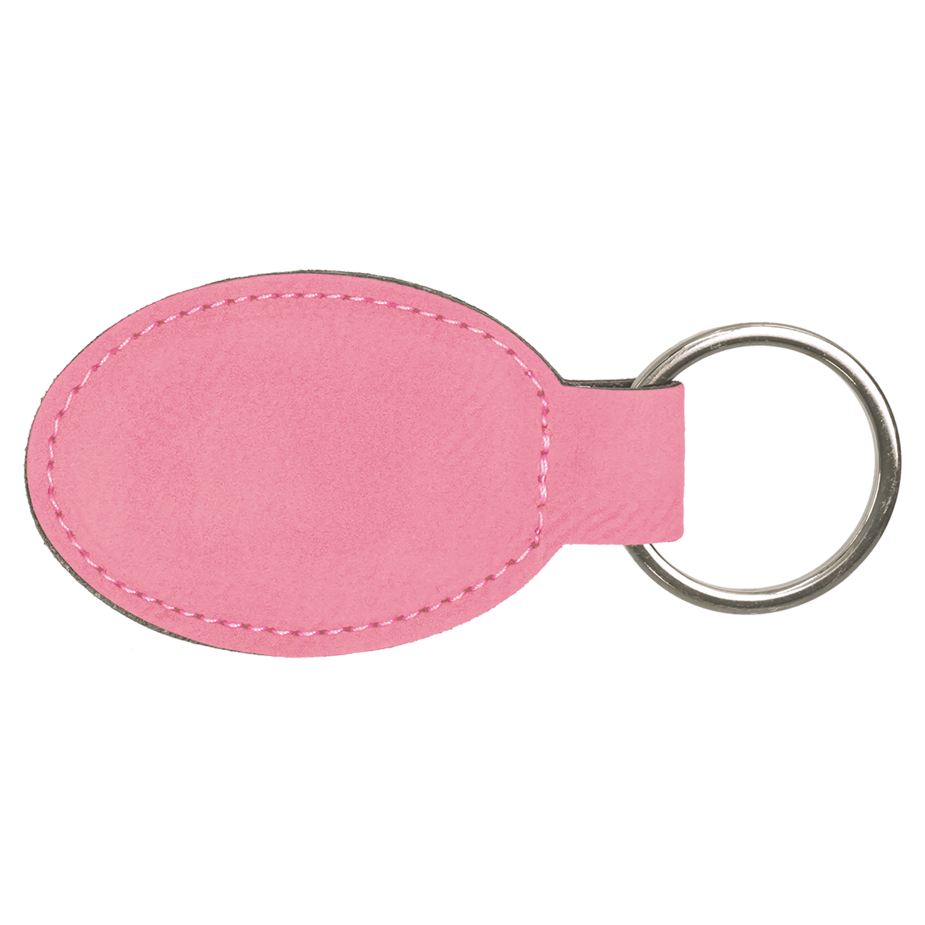 Leatherette Oval Keychain - KCL01