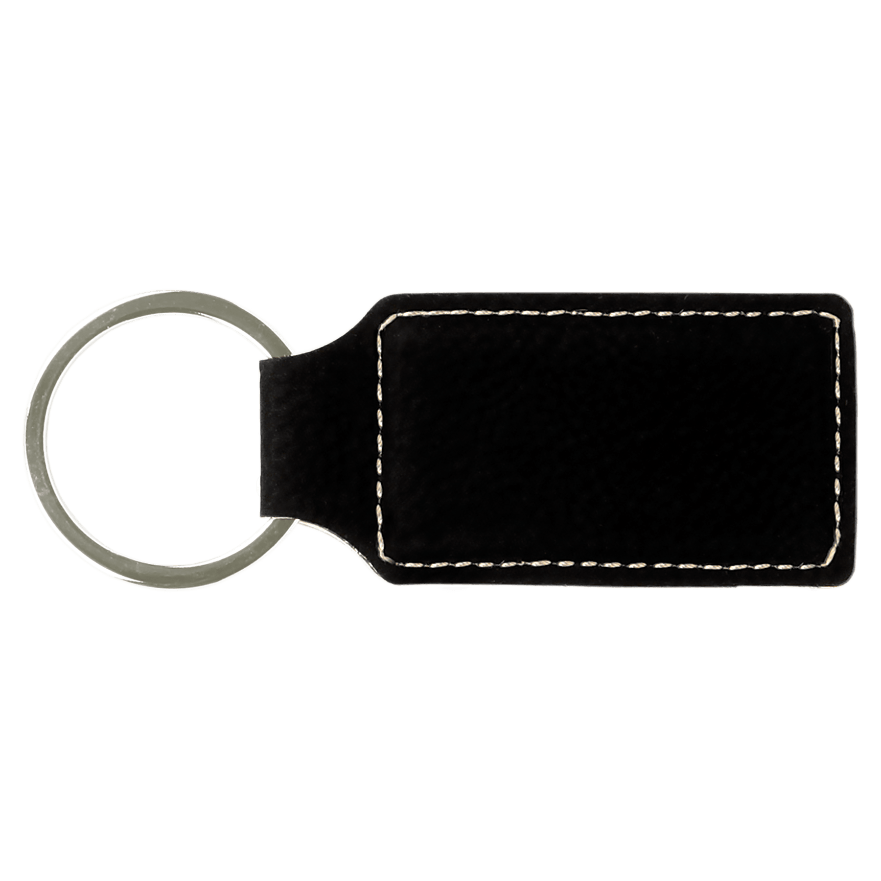 Leatherette Rectangle Keychain - KCL08