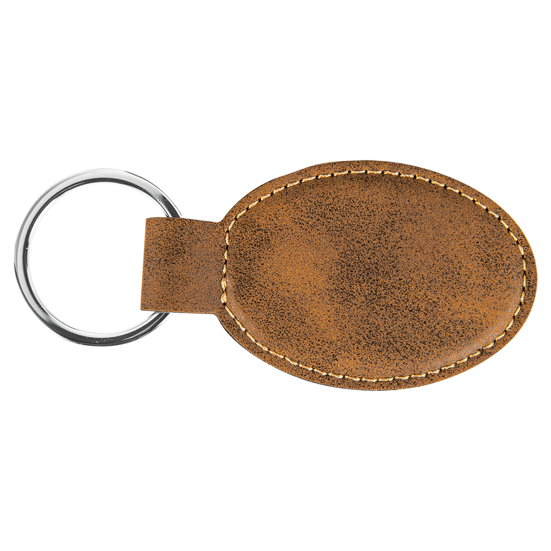 Leatherette Oval Keychain - KCL01