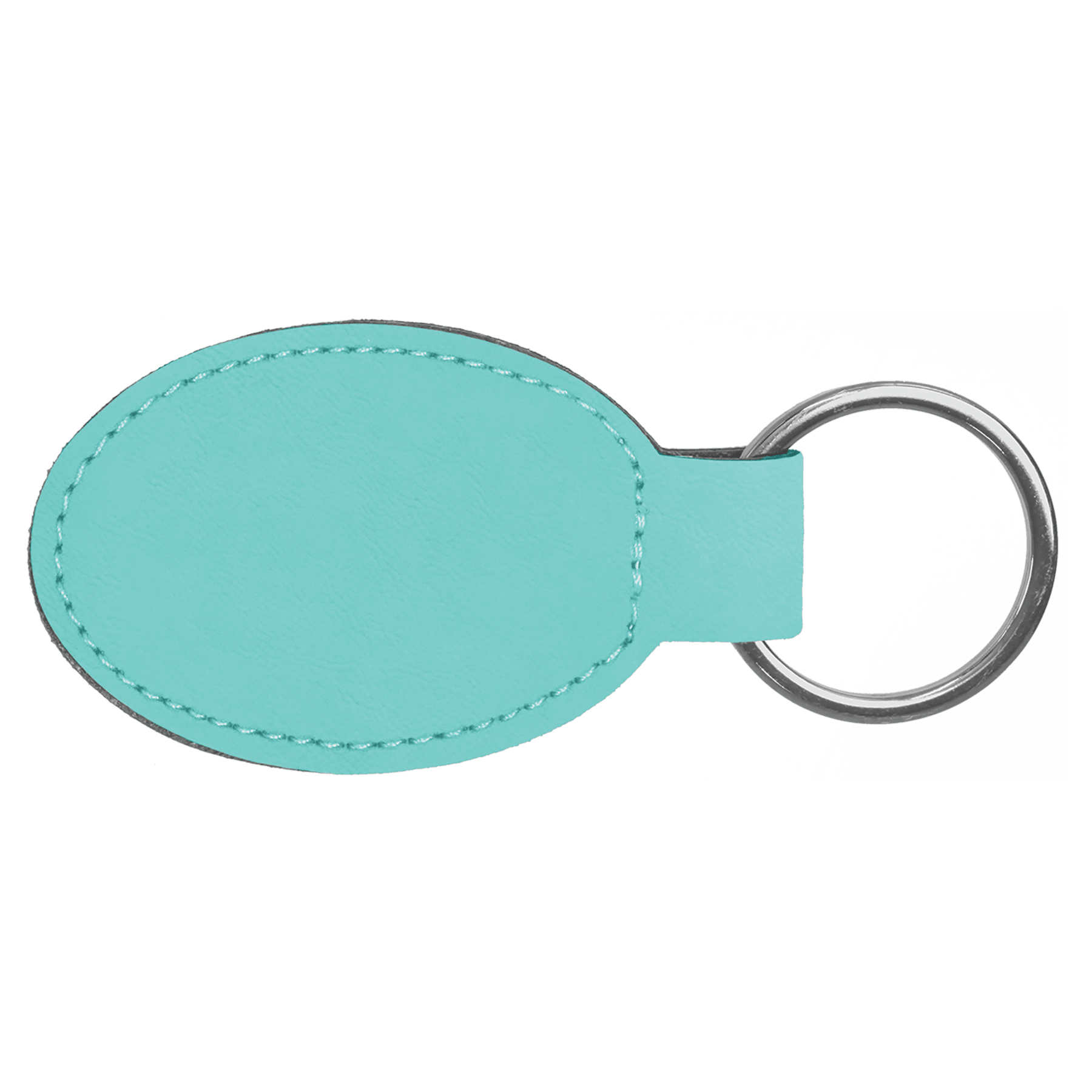 Leatherette Oval Keychain - KCL01
