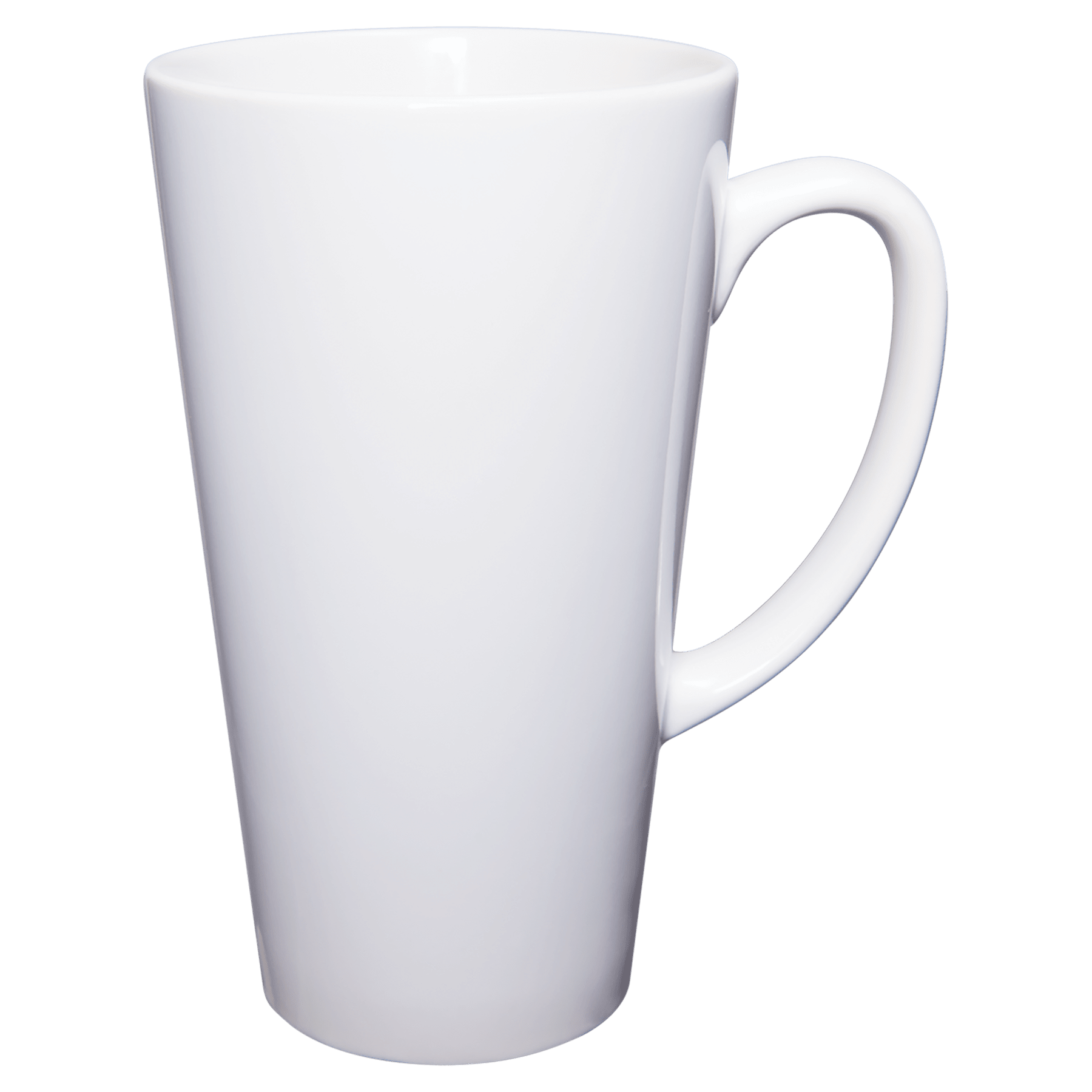 17 oz. White Latte Mug with Handle