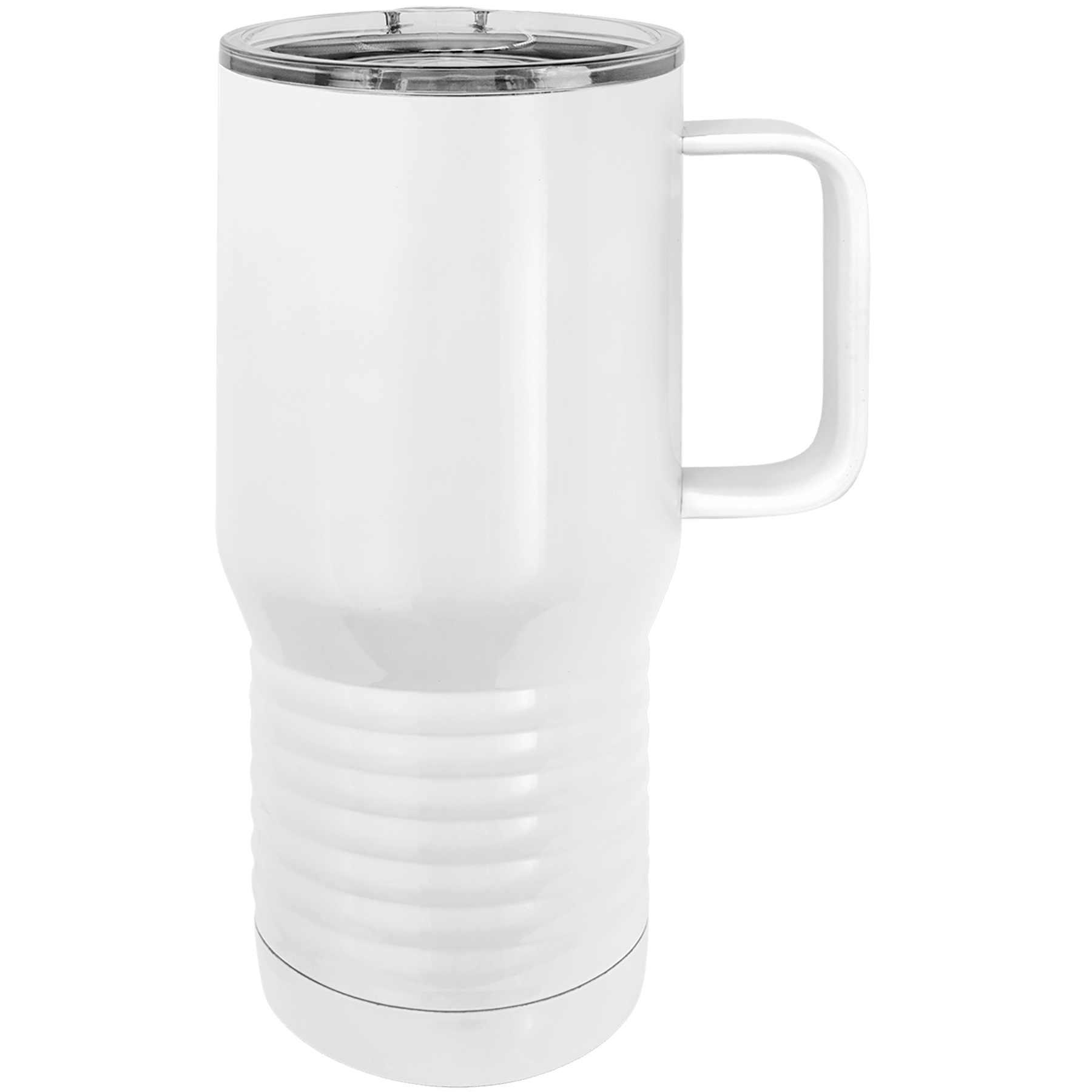 Polar Camel 20 oz. White Insulated Travel Mug w/ Slider Lid