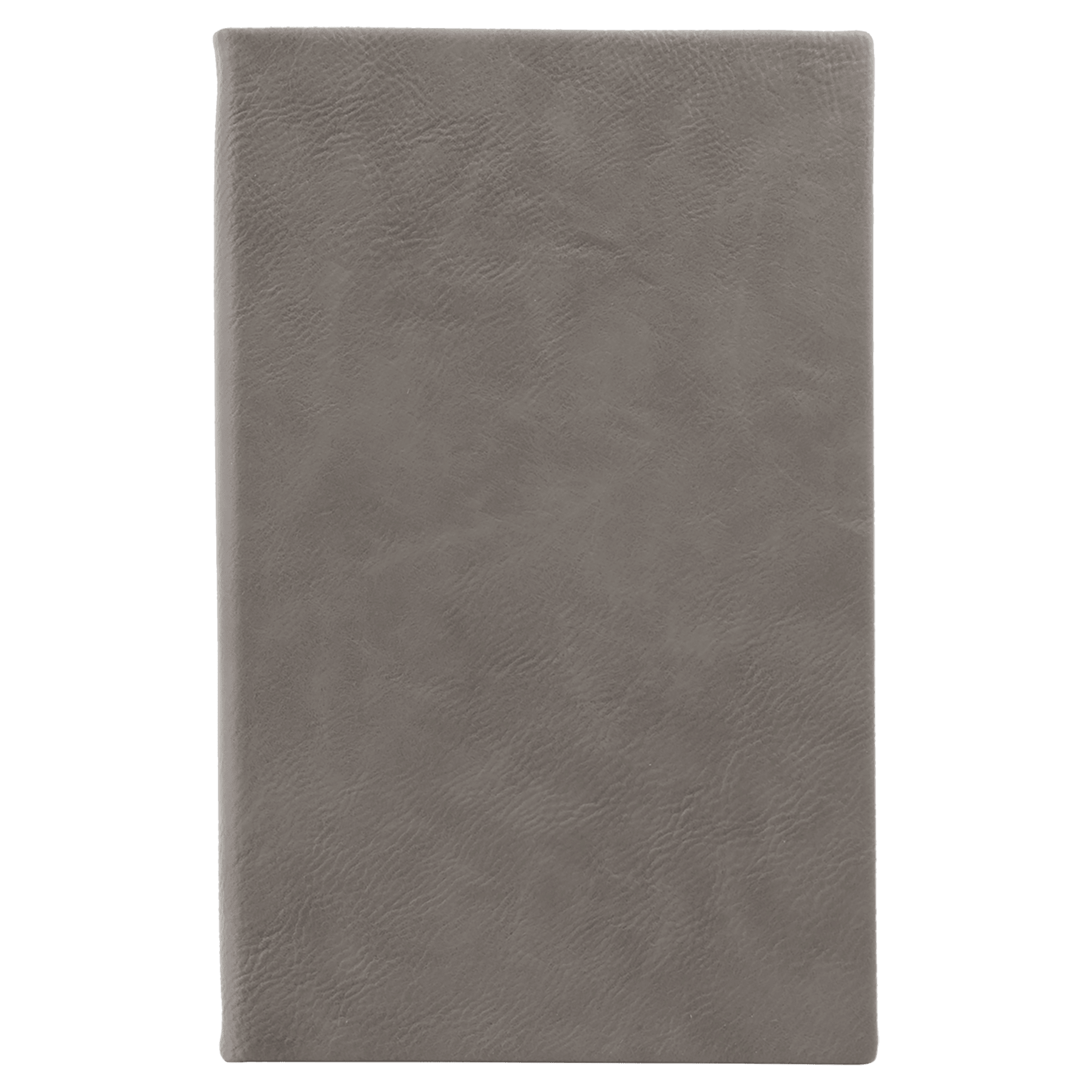 5.25" x 8.25" Gray Leatherette Sketch Book w/Unlined Notepad