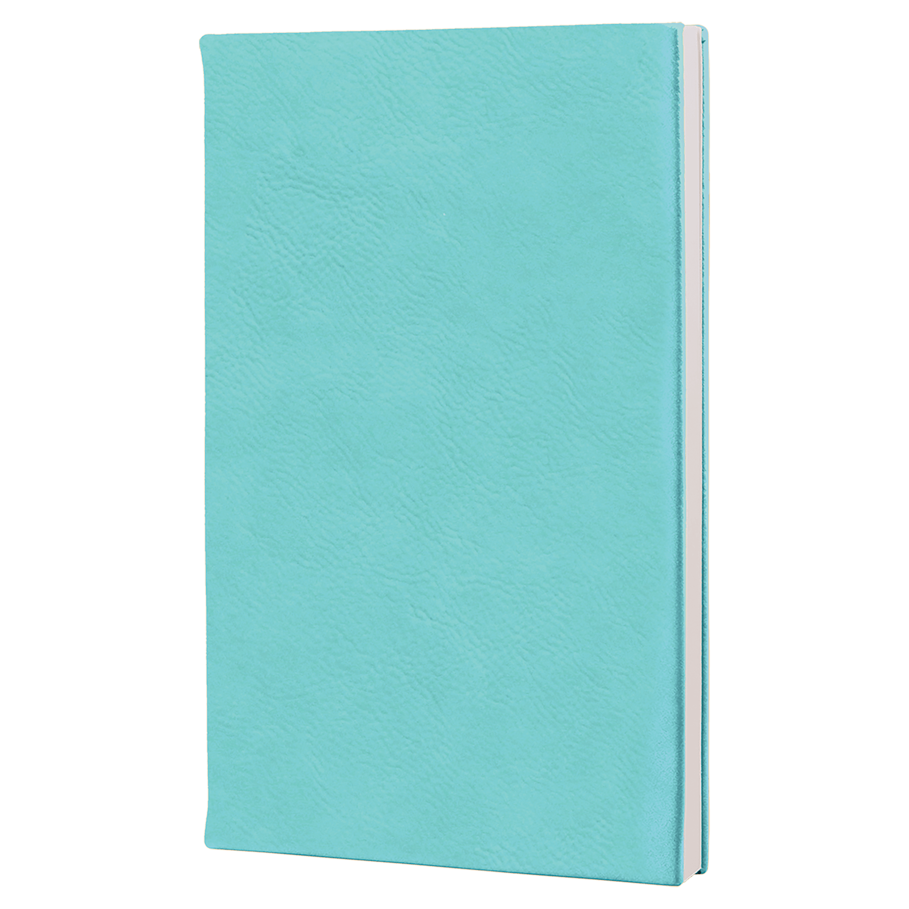 5.25" x 8.25" Teal Leatherette Sketch Book w/Unlined Notepad
