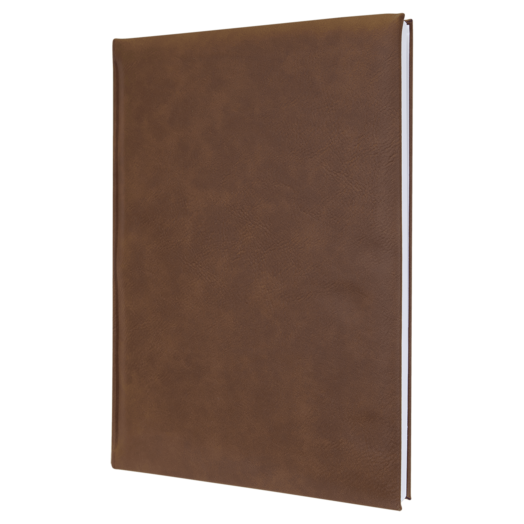 Dark Brown Leatherette Sketch Book with Unlined Notepad