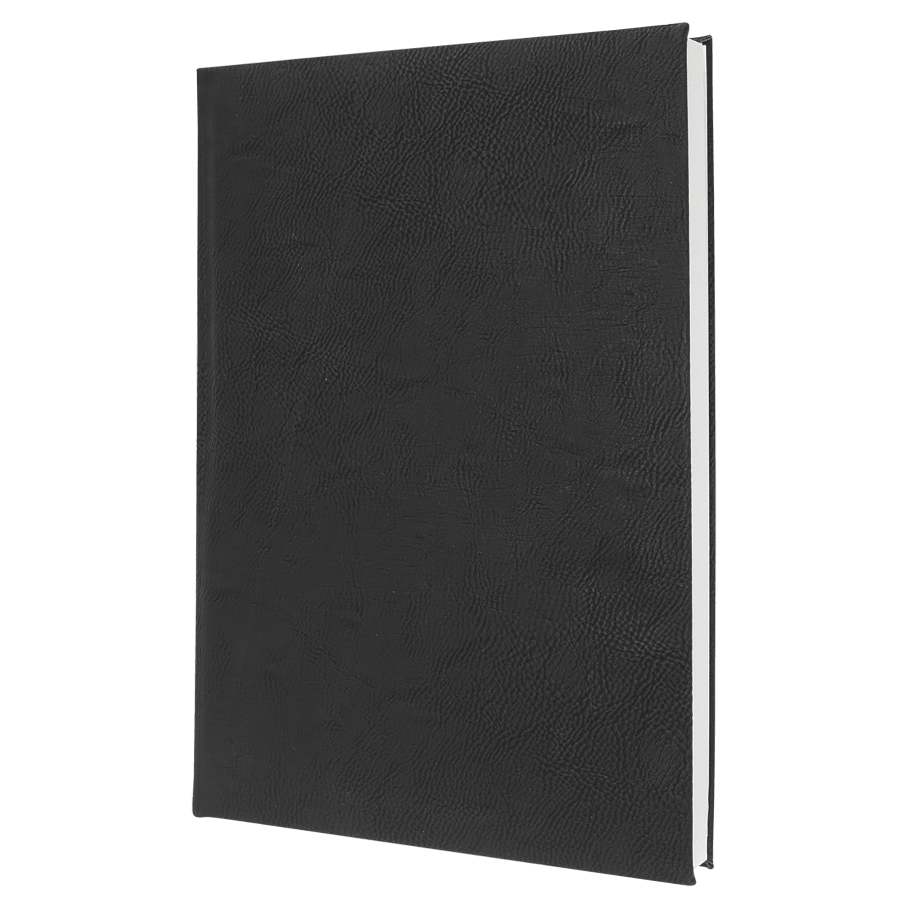 Black/Gold Leatherette Sketch Book with Unlined Notepad