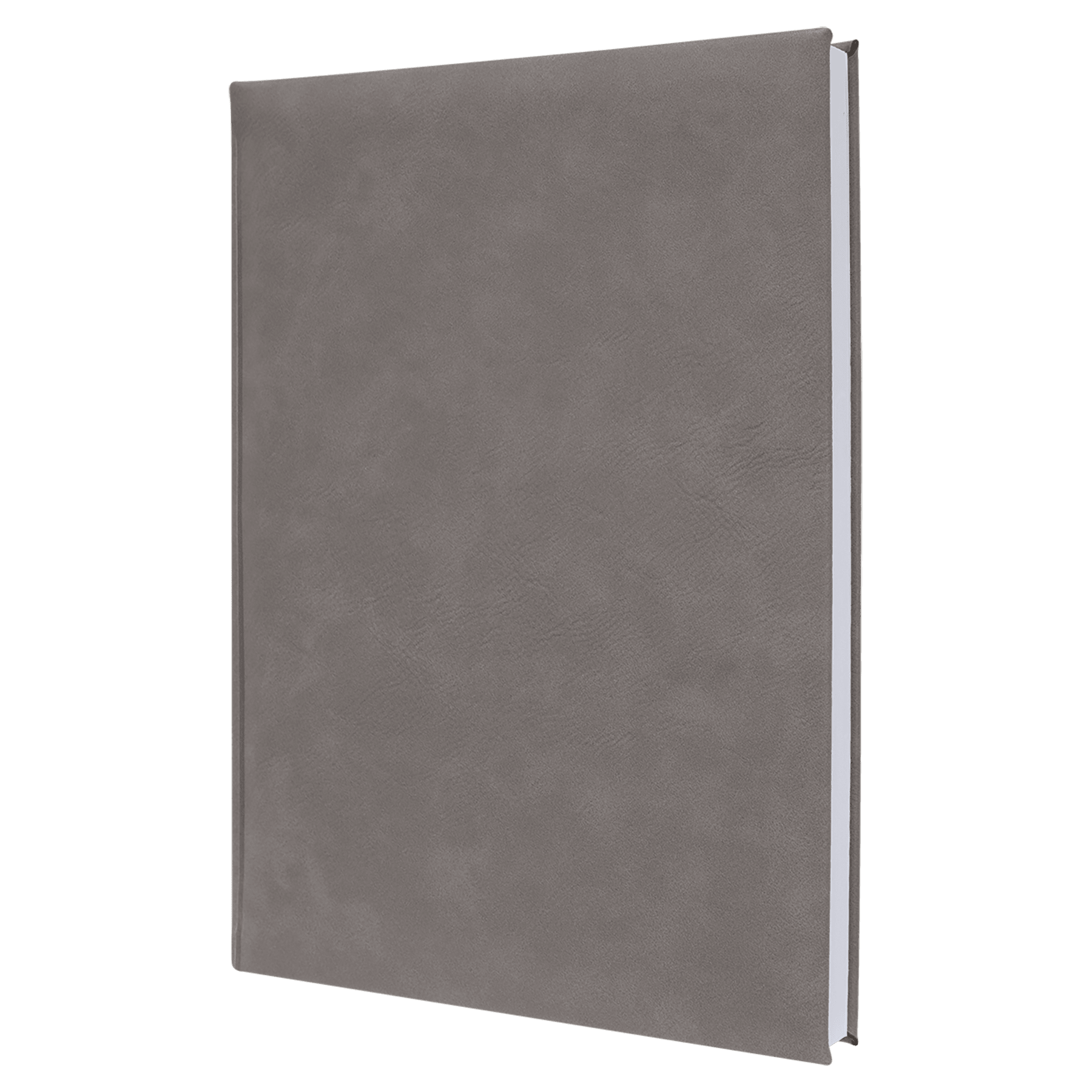 7" x 9.75" Gray Leatherette Sketch Book with Unlined Notepad
