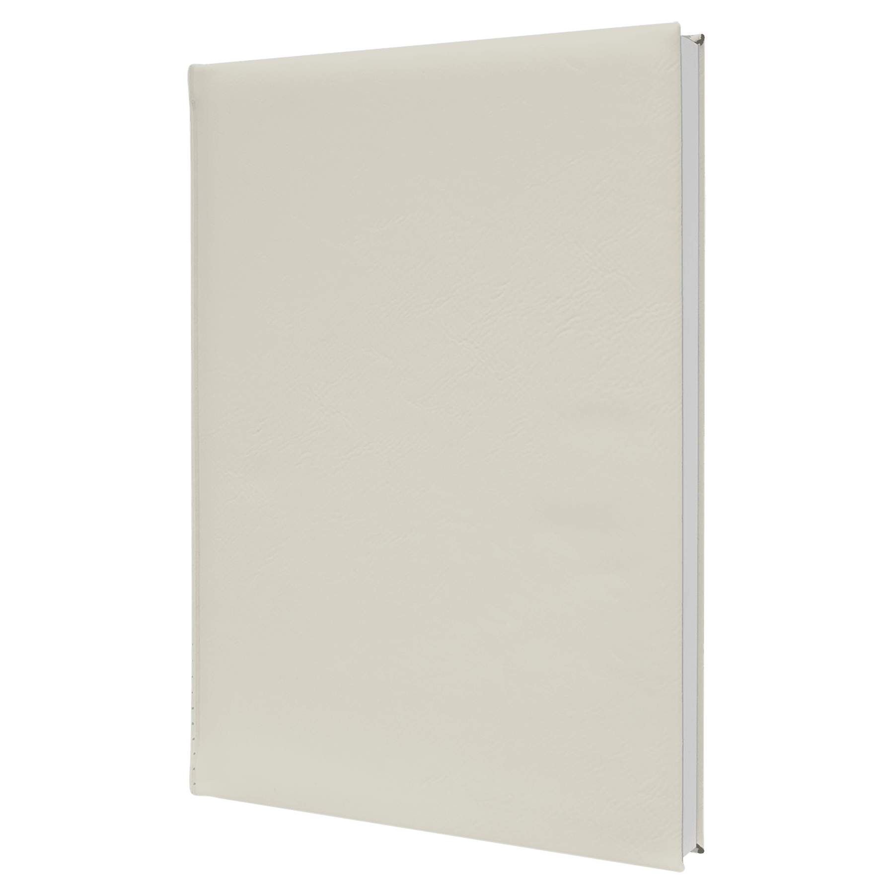 White/Black Leatherette Sketch Book with Unlined Notepad