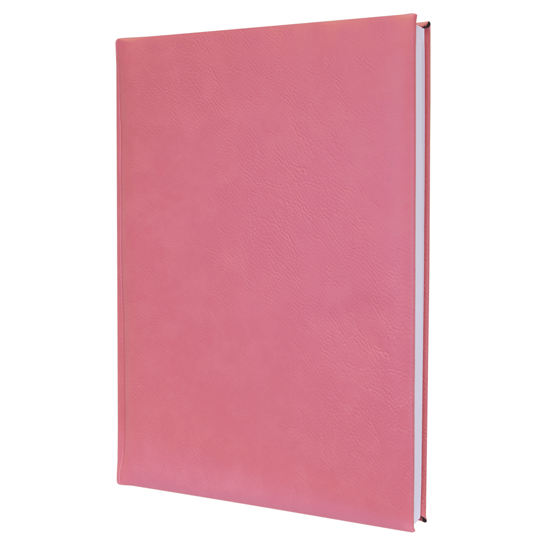7" x 9.75" Pink Leatherette Journal with Lined Notepad