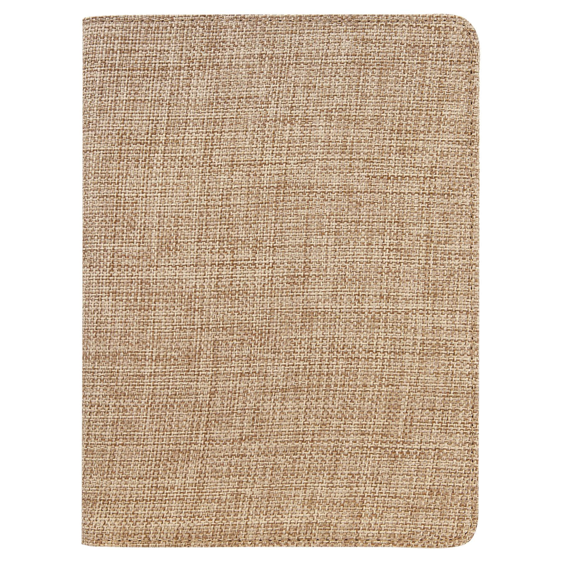 7" x 9" Sublimatable Burlap Small Portfolio with Notepad