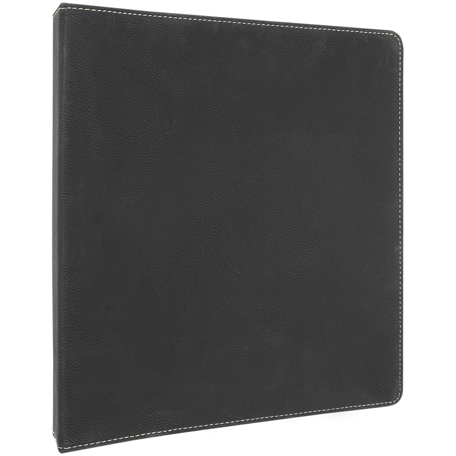 Black/Gold Leatherette 3 Ring Binder with 1" Slant D Rings
