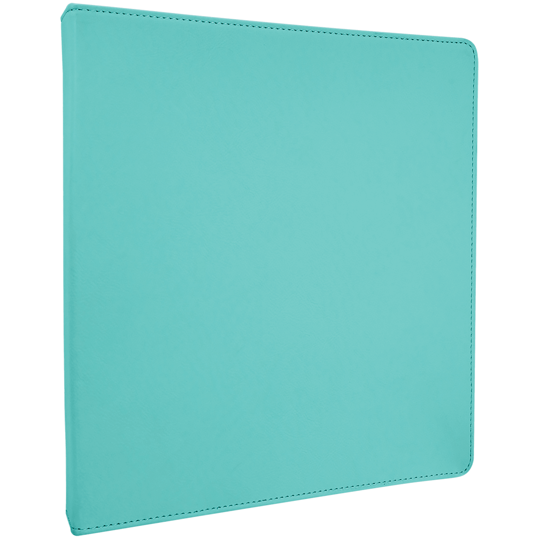 Teal Leatherette 3 Ring Binder with 1" Slant D Rings
