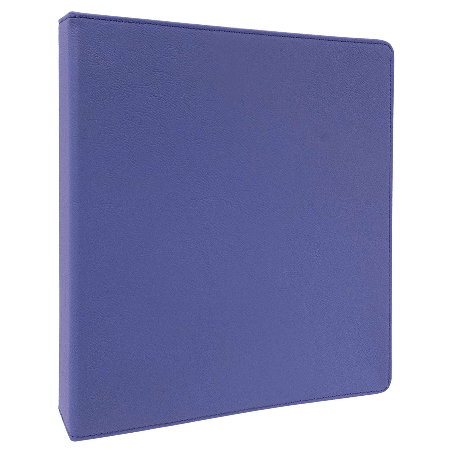 Purple/Black Leatherette 3 Ring Binder w/1" Slant D Rings