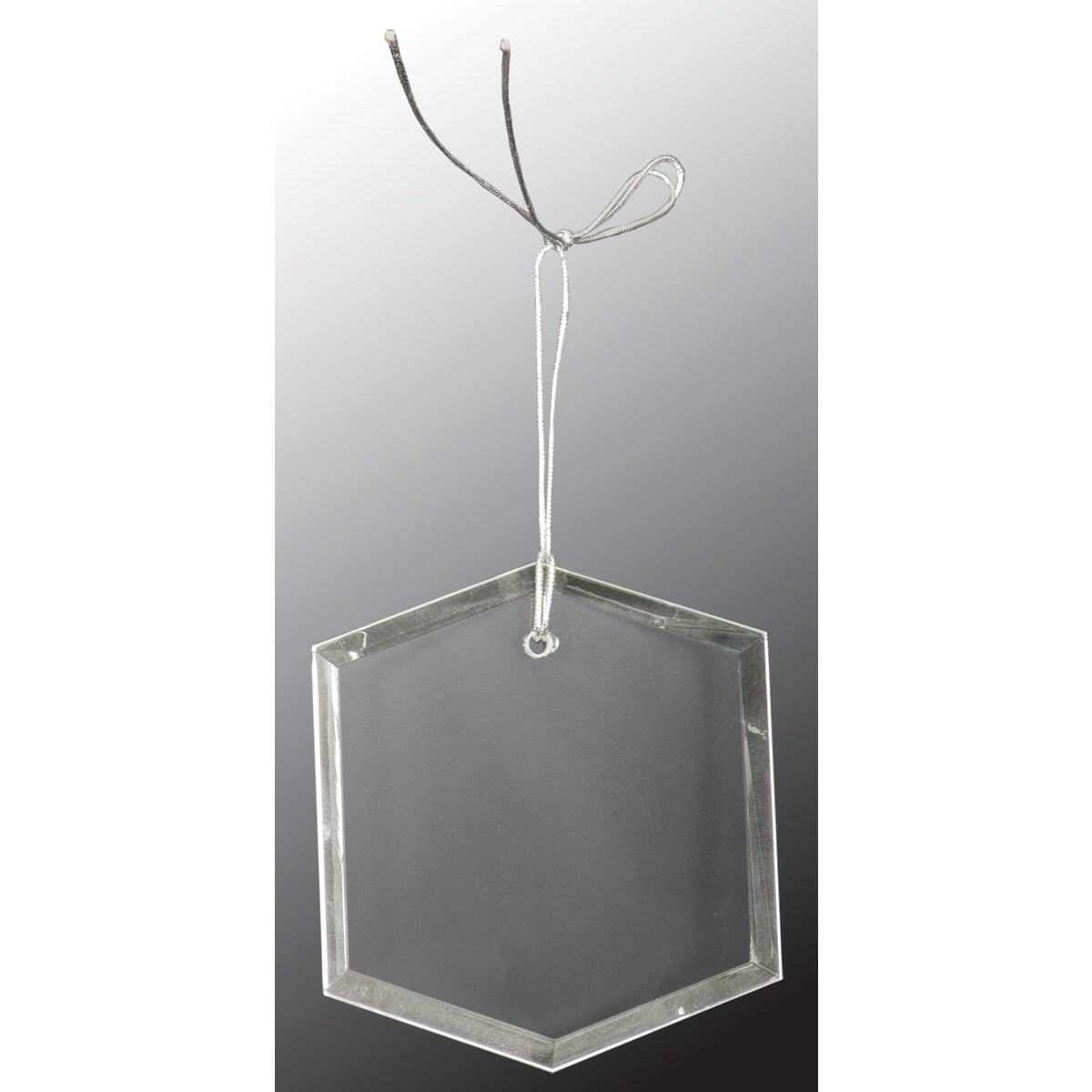 3" Crystal Hexagon Ornament