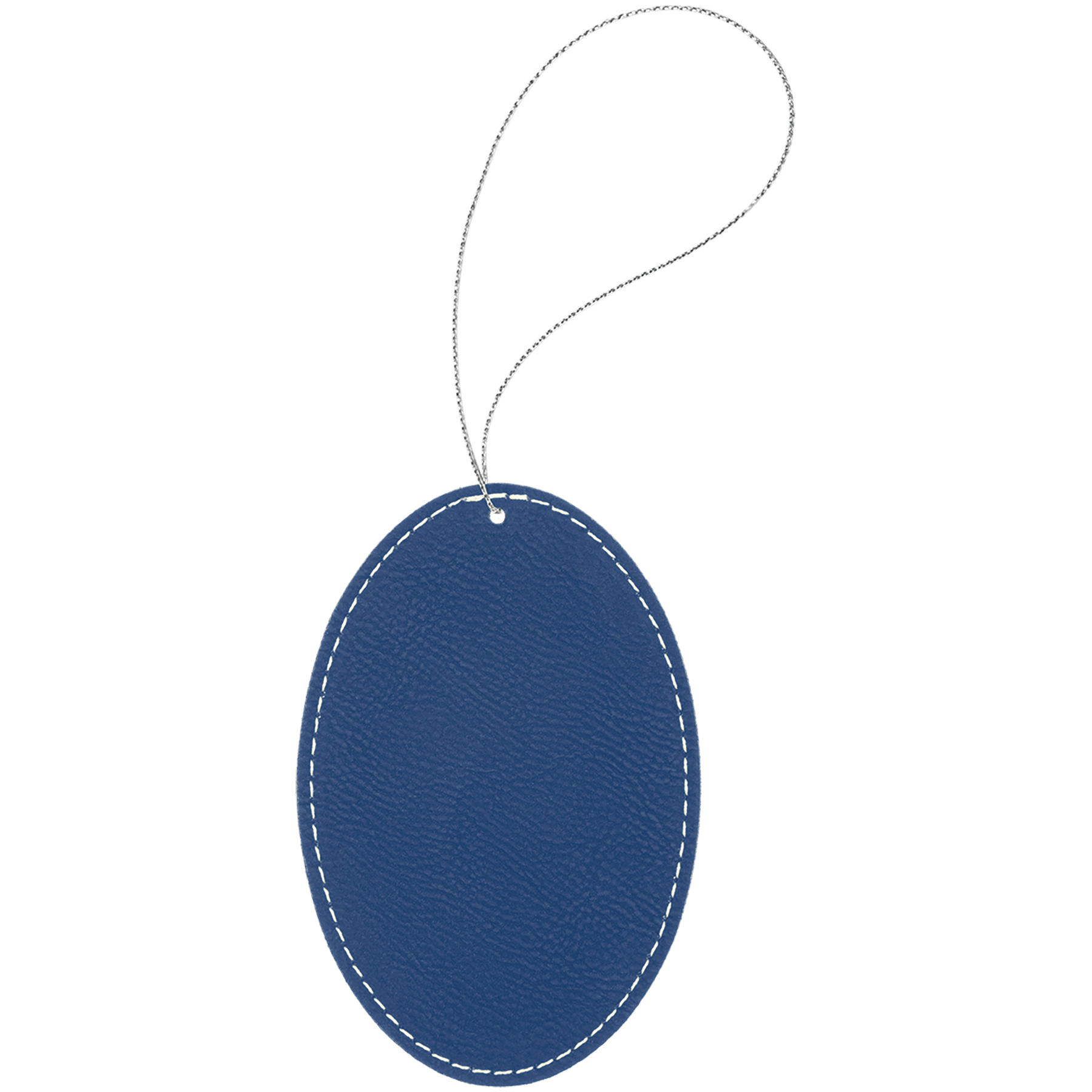 Leatherette Oval Ornament with String - OL03