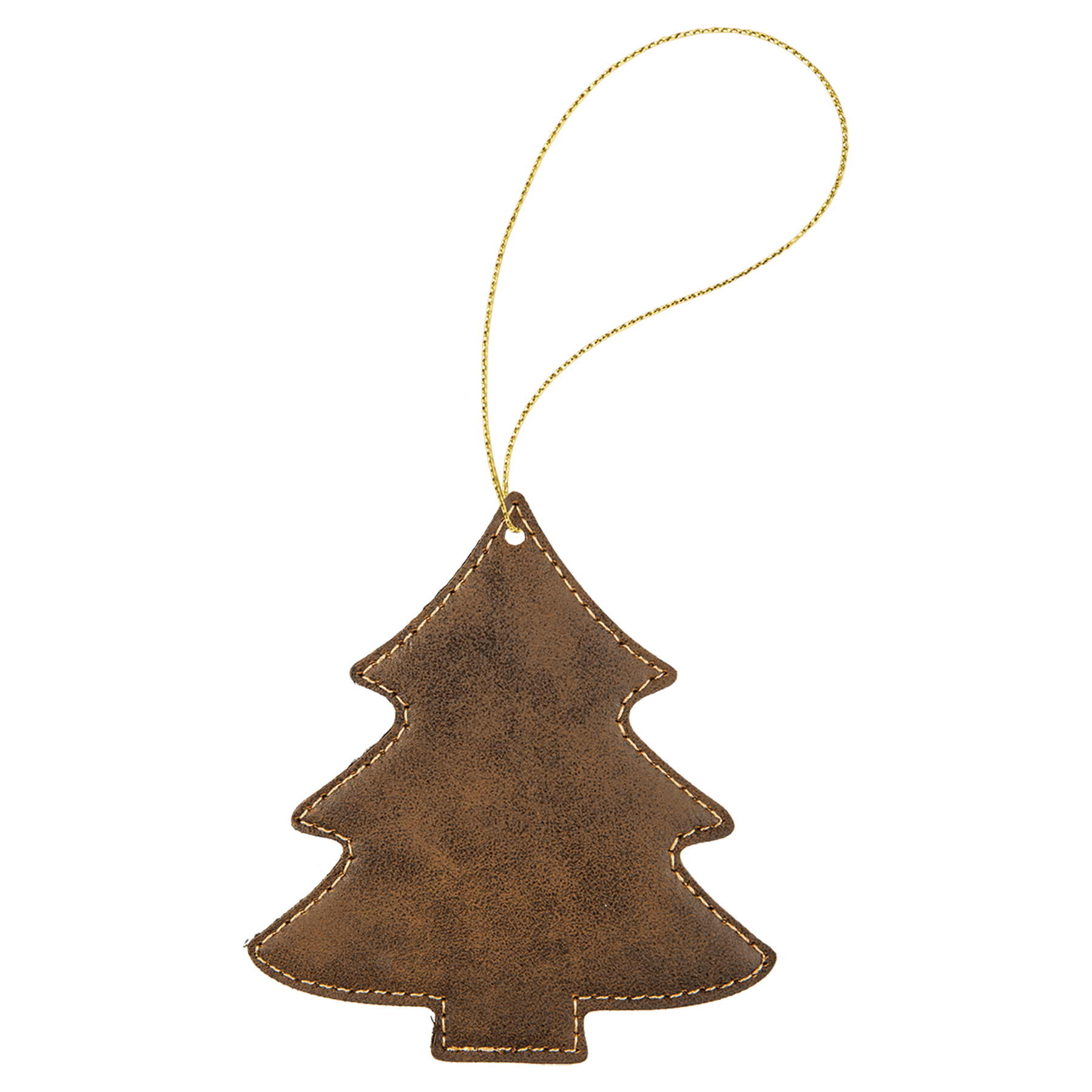 Leatherette Tree Ornament with String - OL05