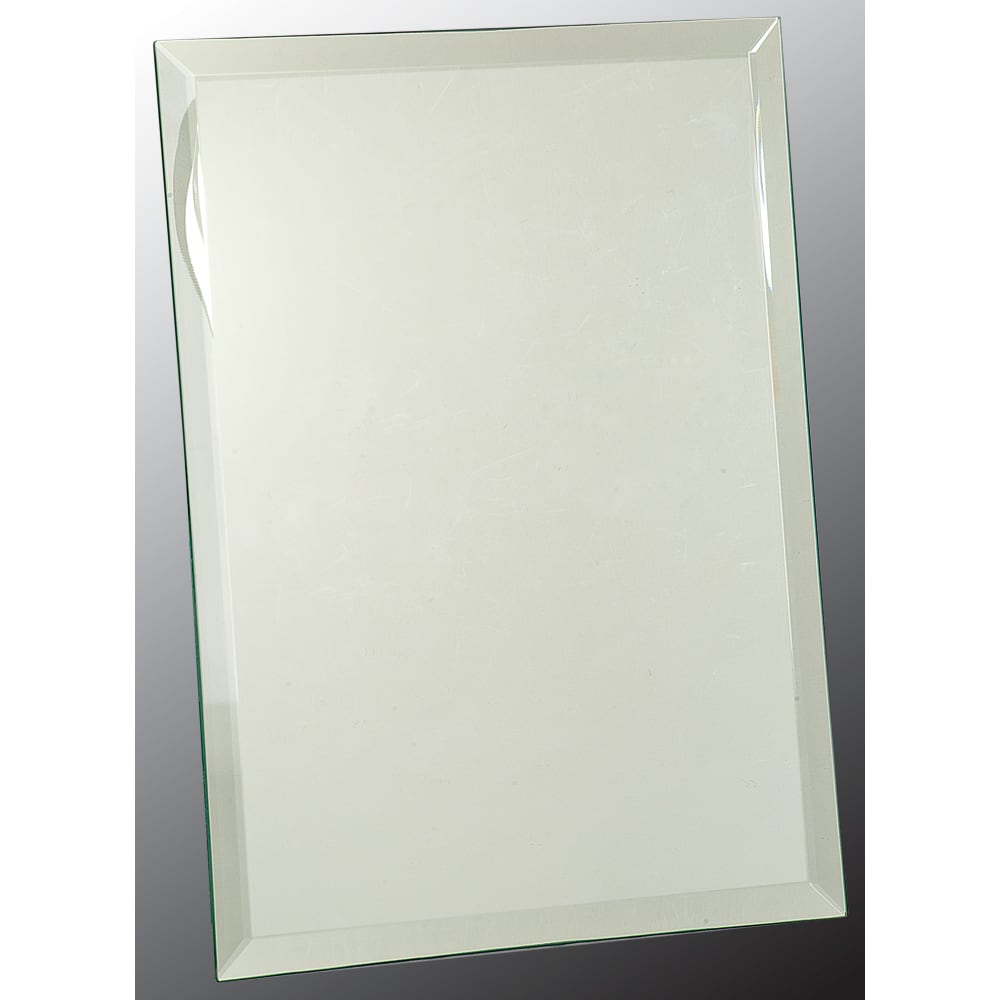 9" x 12" Clear Glass Mirror Plaque