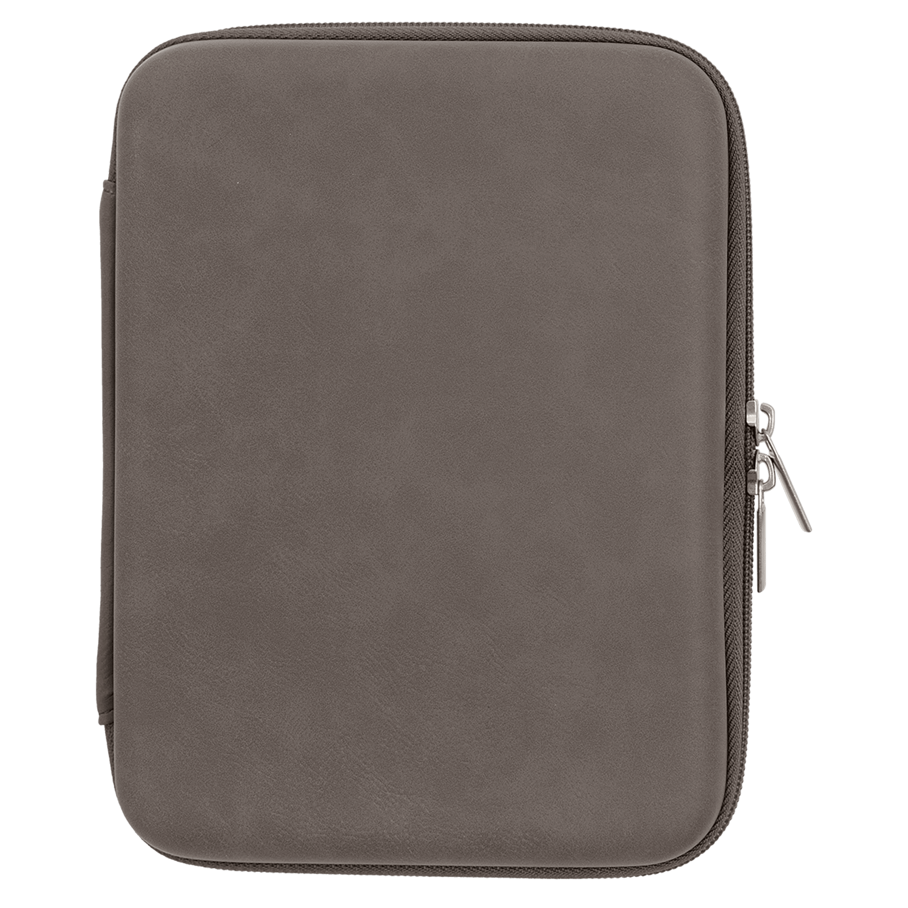 8.5" x 6" x 1.75" Gray Leatherette Cord Case