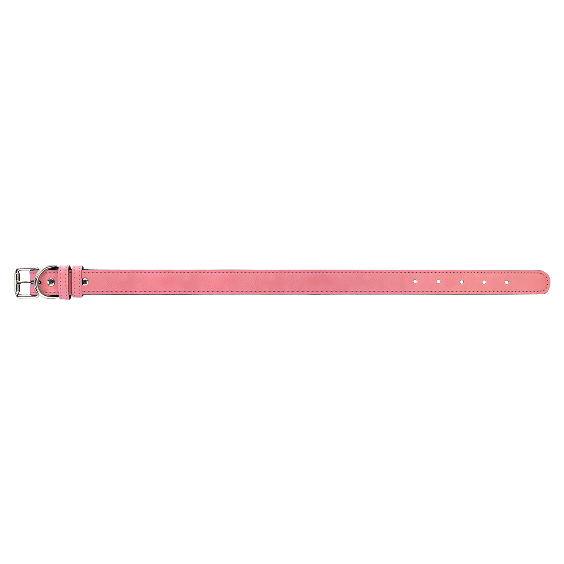 Large 23" x 1" Pink Leatherette Dog Collar