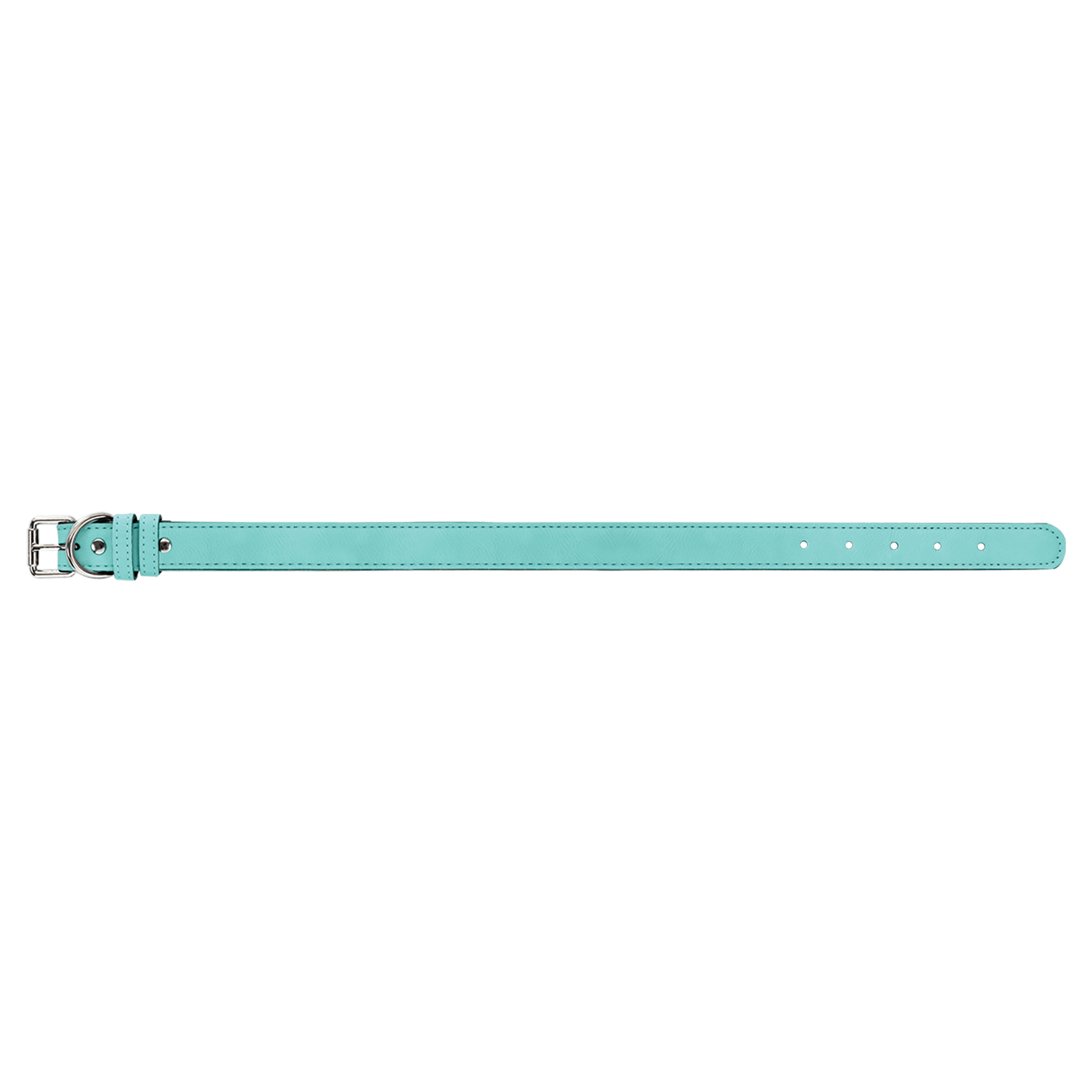 Large 23" x 1" Teal Leatherette Dog Collar