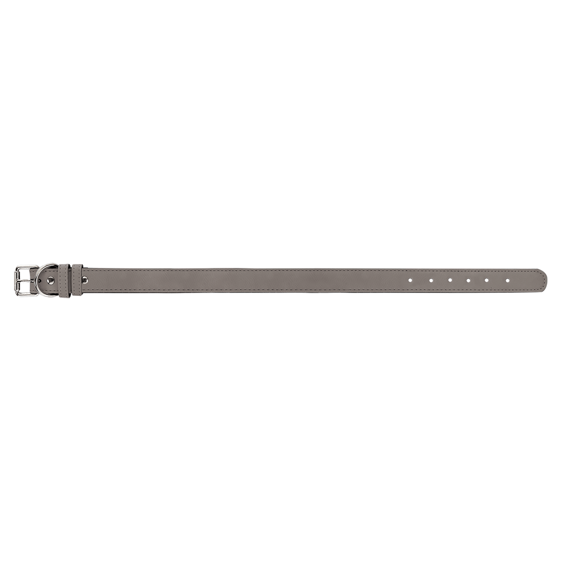 Extra Large 27" x 1.25" Gray Leatherette Dog Collar