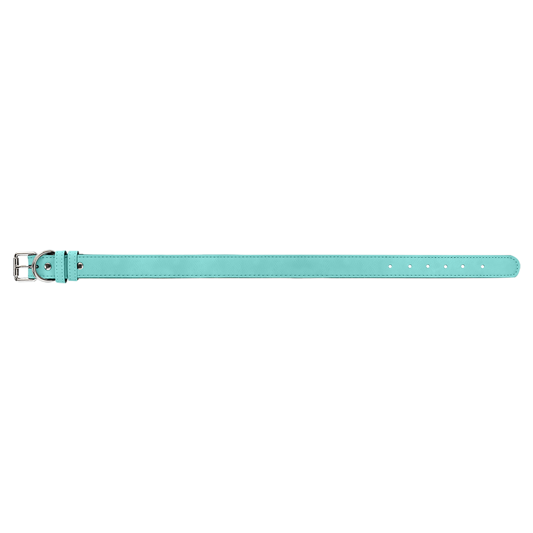 Extra Large 27" x 1.25" Teal Leatherette Dog Collar