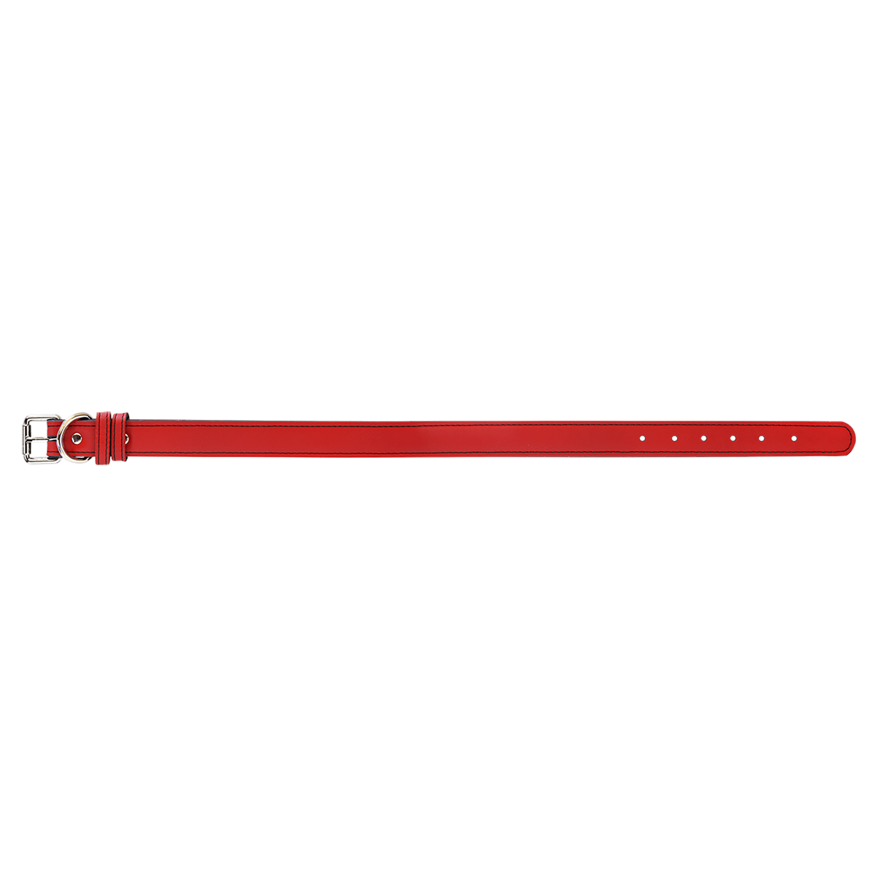 Extra Large 27" x 1.25" Red Leatherette Dog Collar