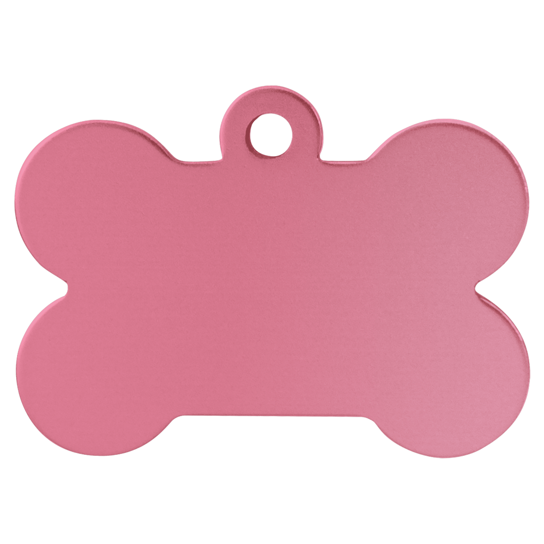 1.5" x 1" Pink Anodized Aluminum Bone Pet Tag