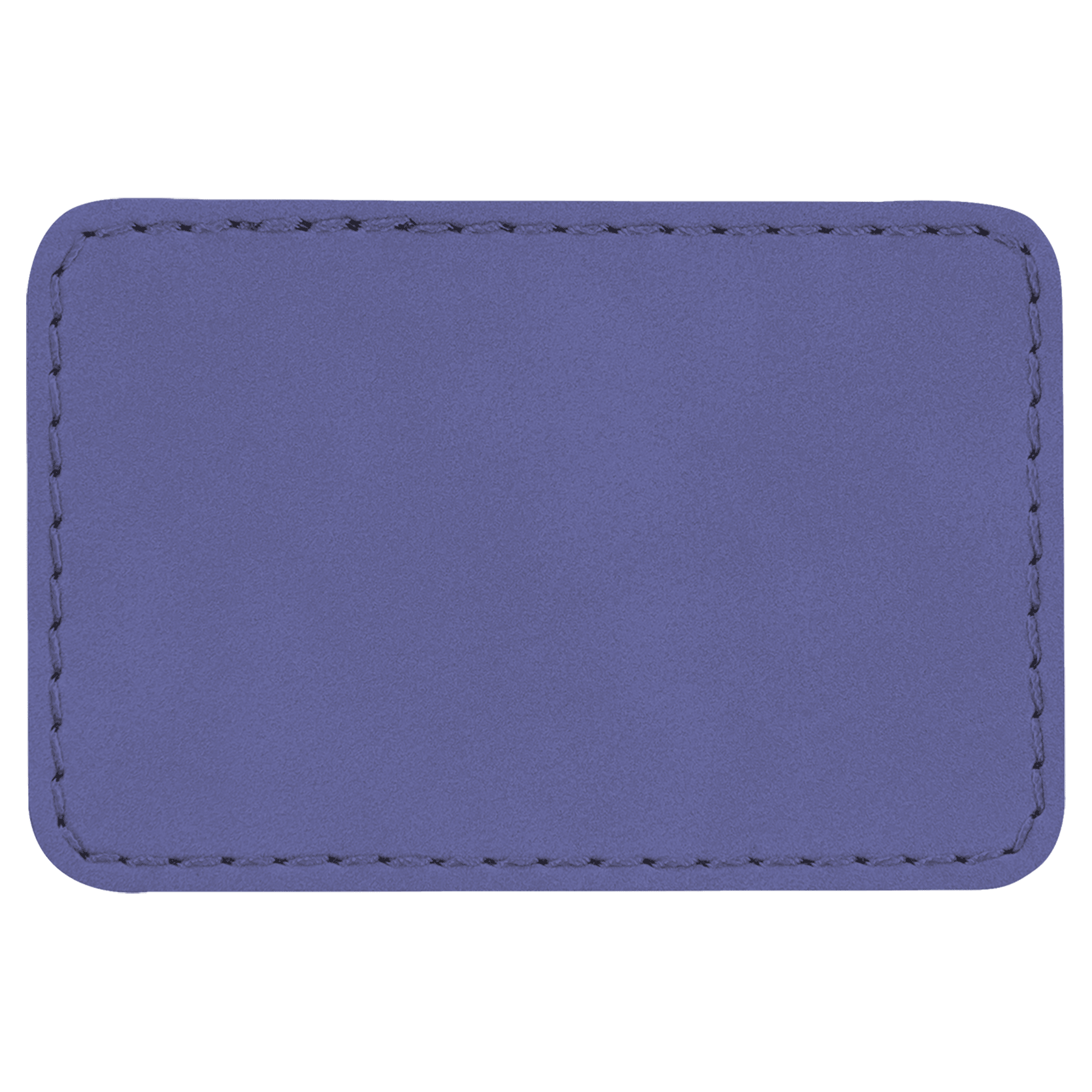 3" x 2" Rectangle Purple Leatherette Patch with Adhesive