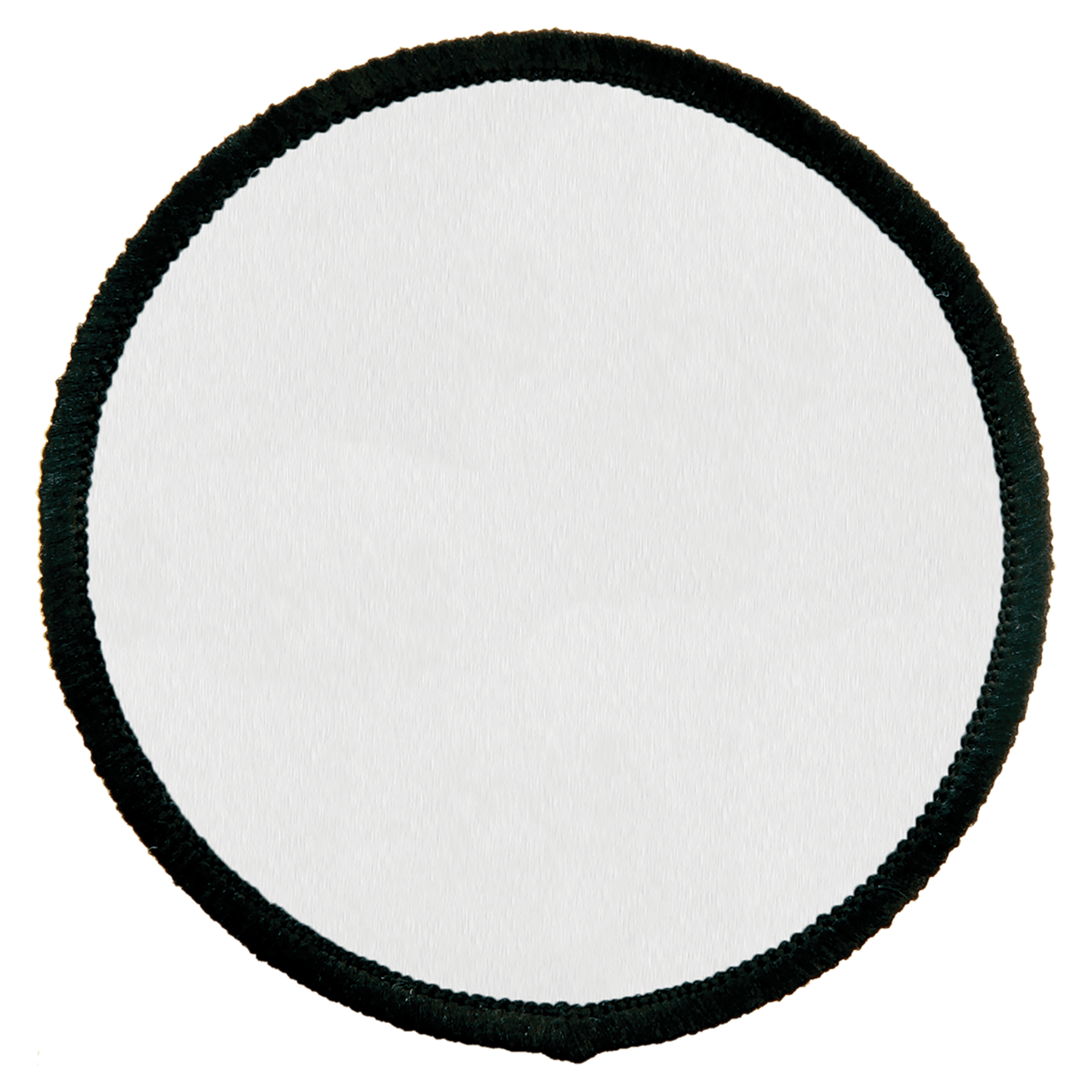 2.5" Round Sublimatable Patch with Adhesive & Black Border