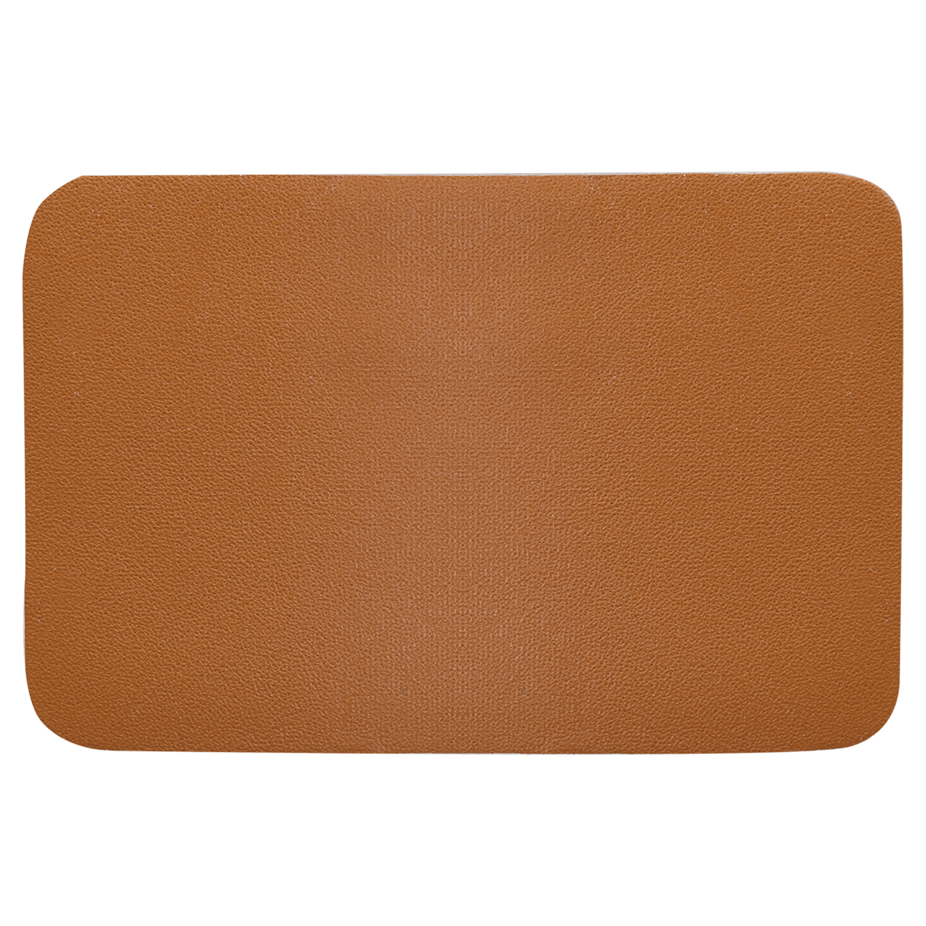 3" x 2" Rectangle Caramel Genuine Leather Patch w/Adhesive