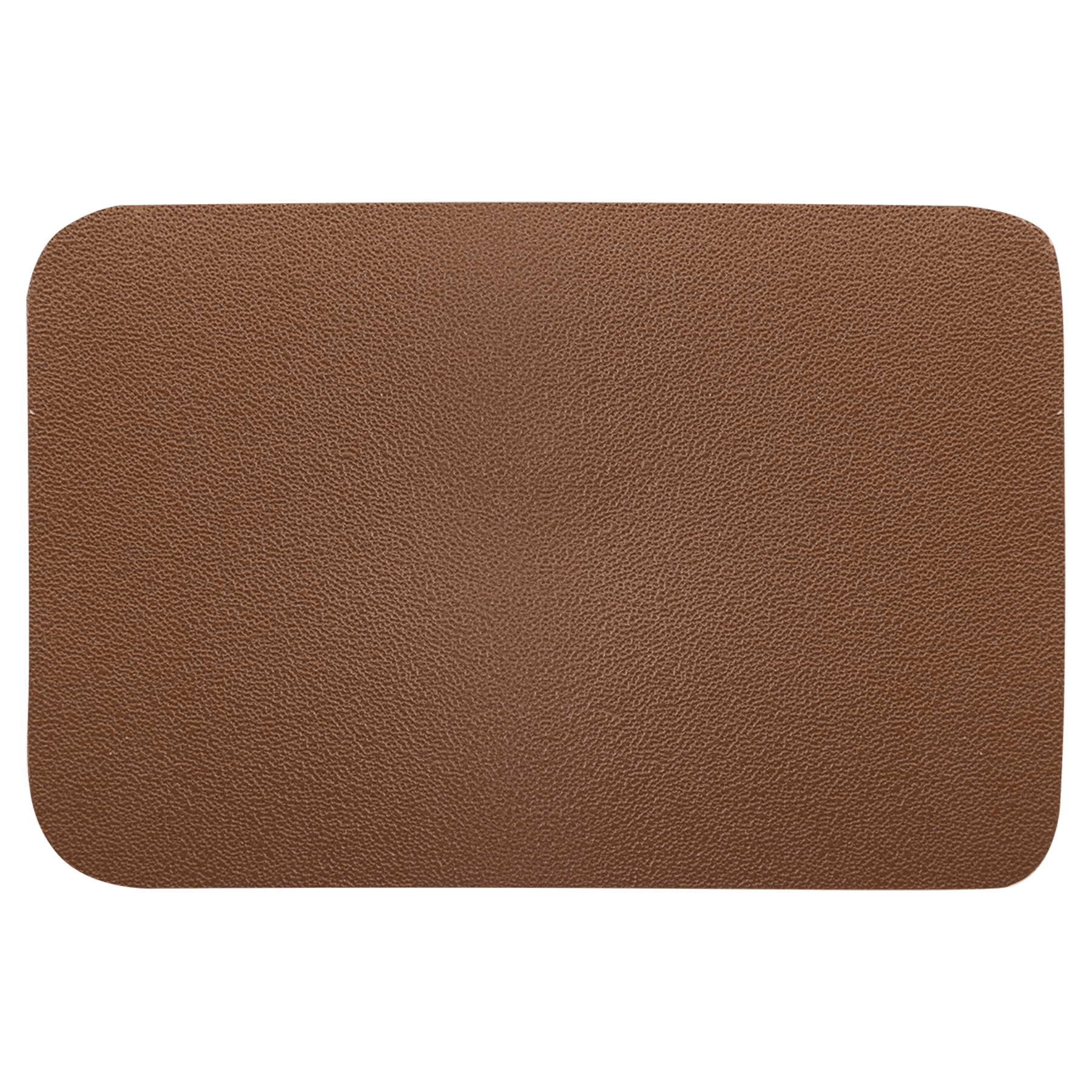 3" x 2" Rectangle Brown Genuine Leather Patch with Adhesive