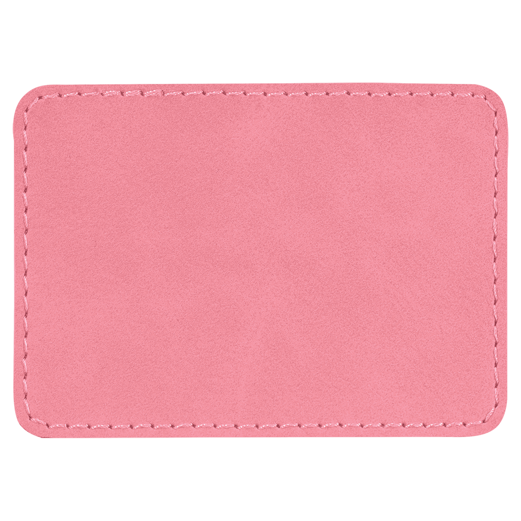 3.5" x 2.5" Rectangle Pink Leatherette Patch with Adhesive